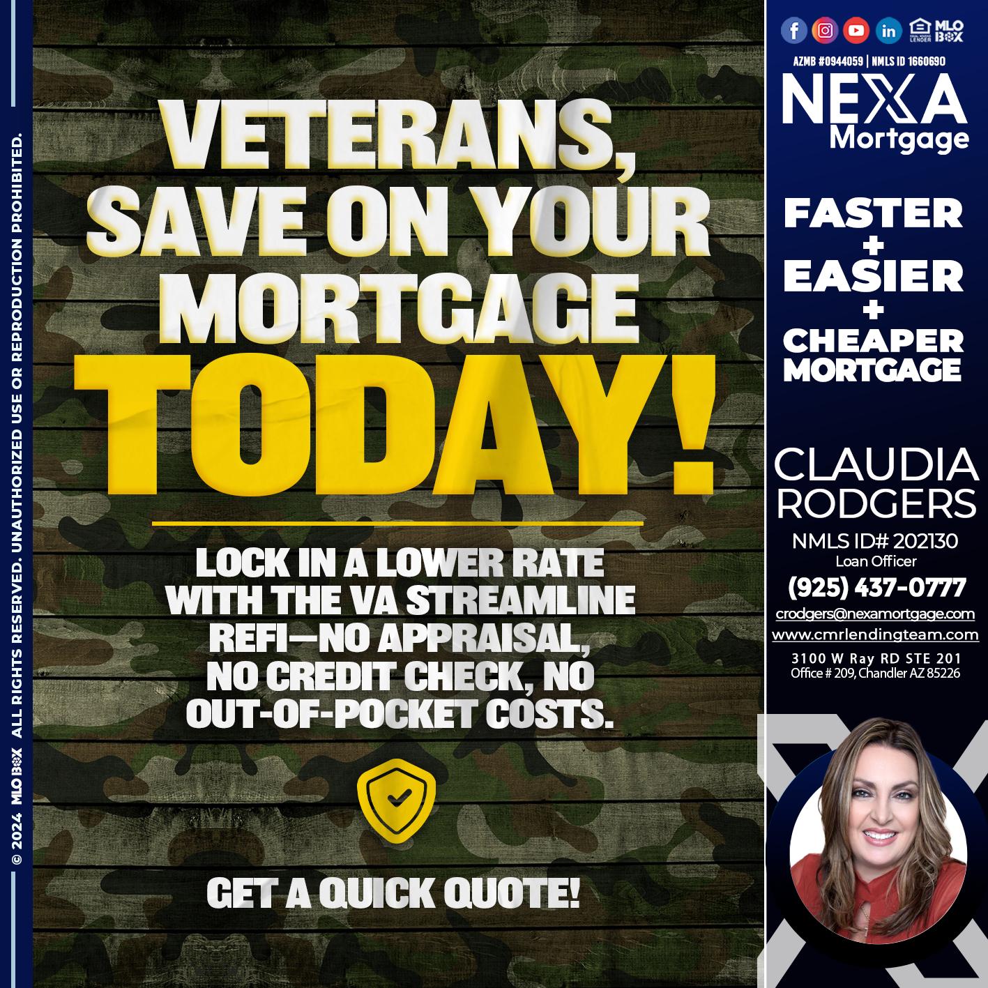 VETERANS DAY - Claudia Rodgers -Loan Officer