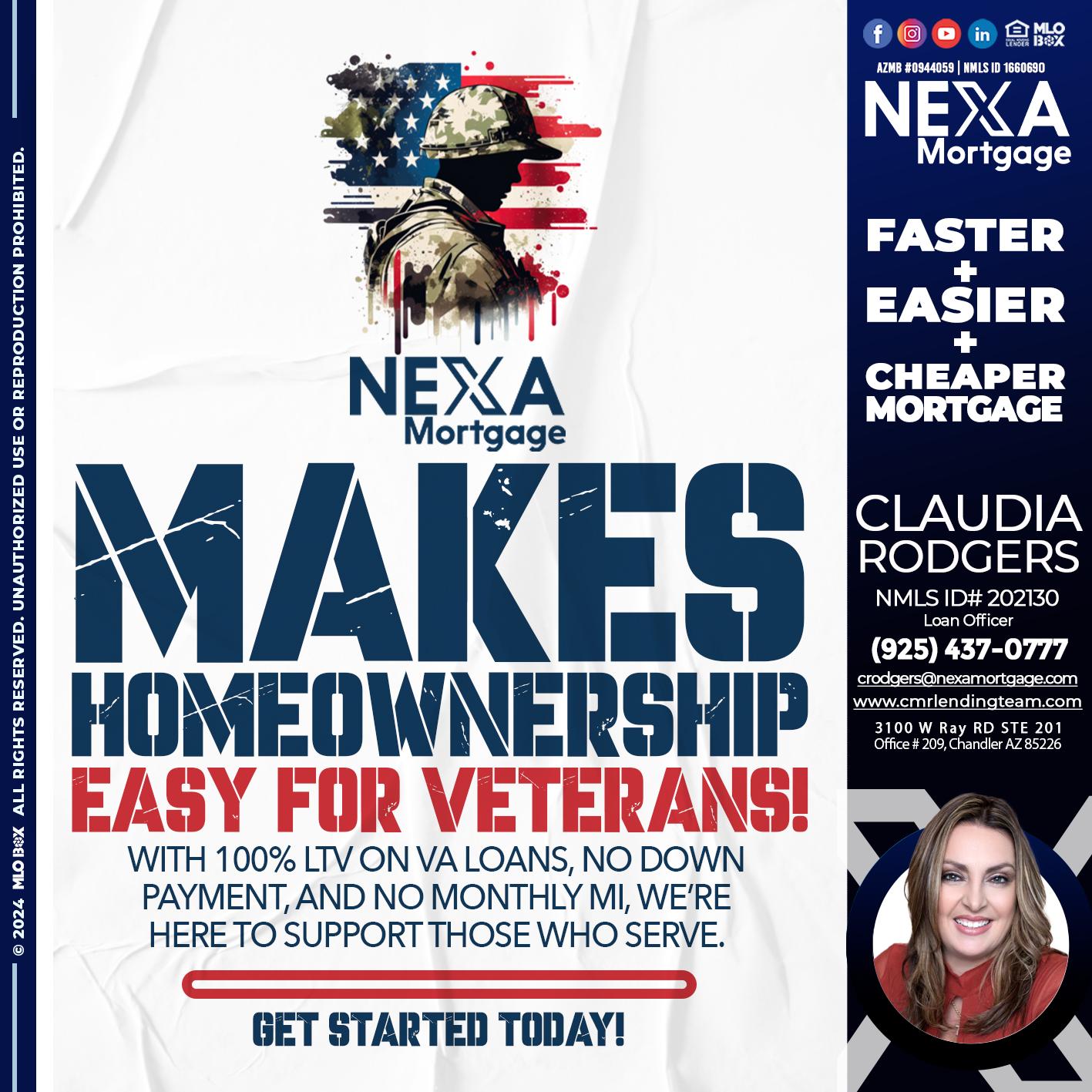 NEXA MAKES - Claudia Rodgers -Loan Officer