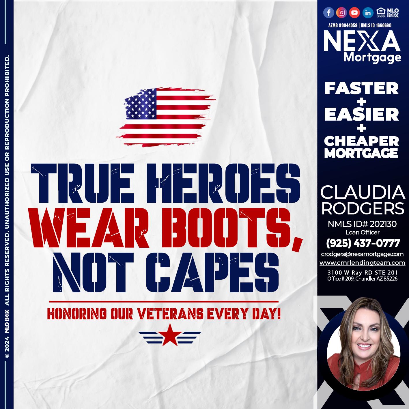 TRUE HEROES - Claudia Rodgers -Loan Officer