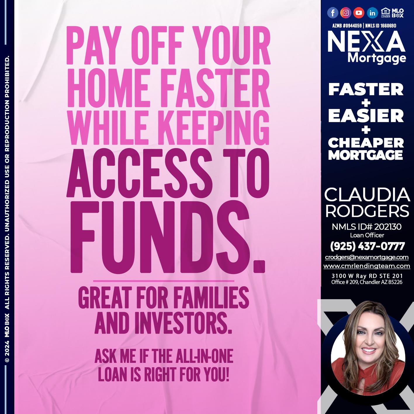 PAY OFF YOUR - Claudia Rodgers -Loan Officer