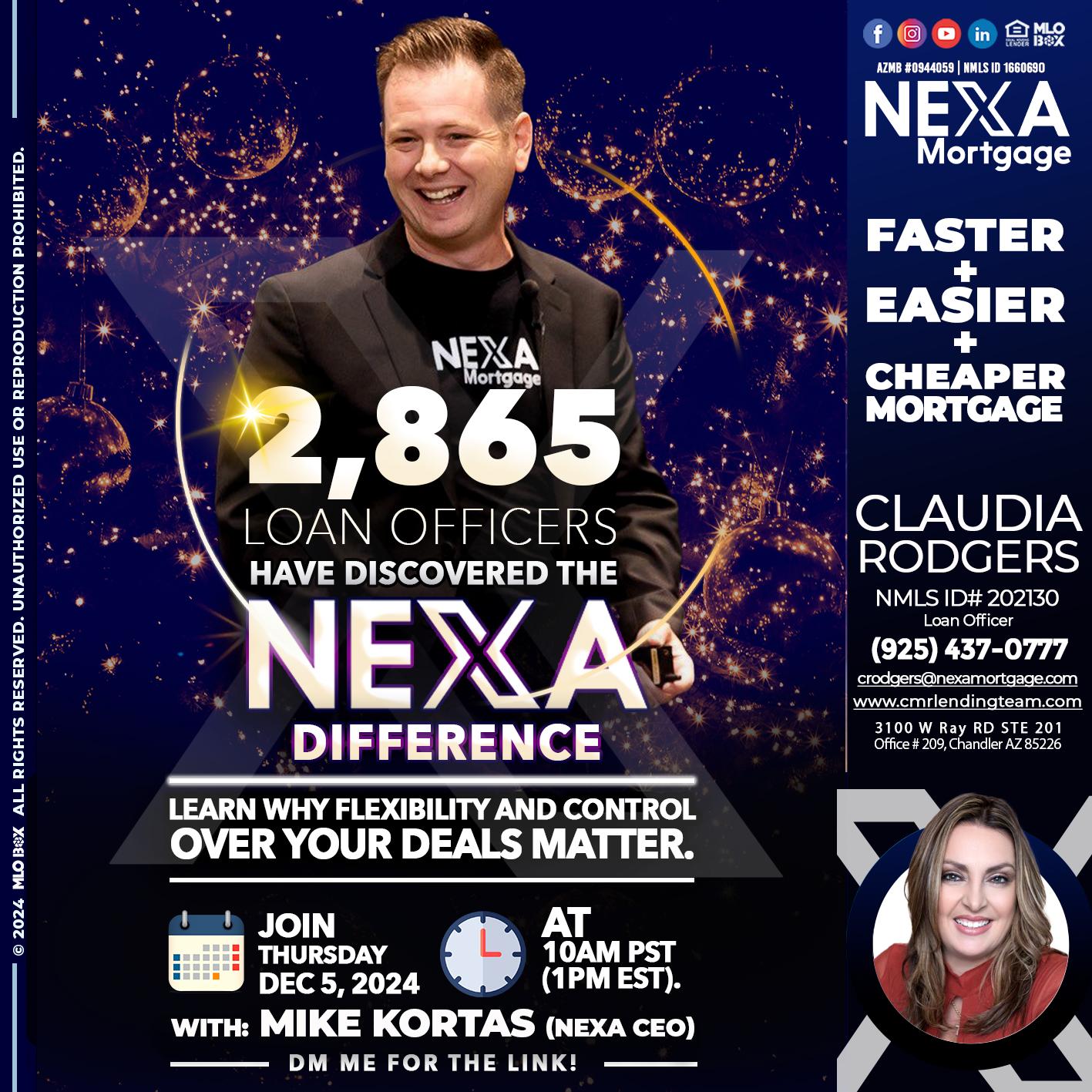 2,865 LOAN OFFICERS - Claudia Rodgers -Loan Officer