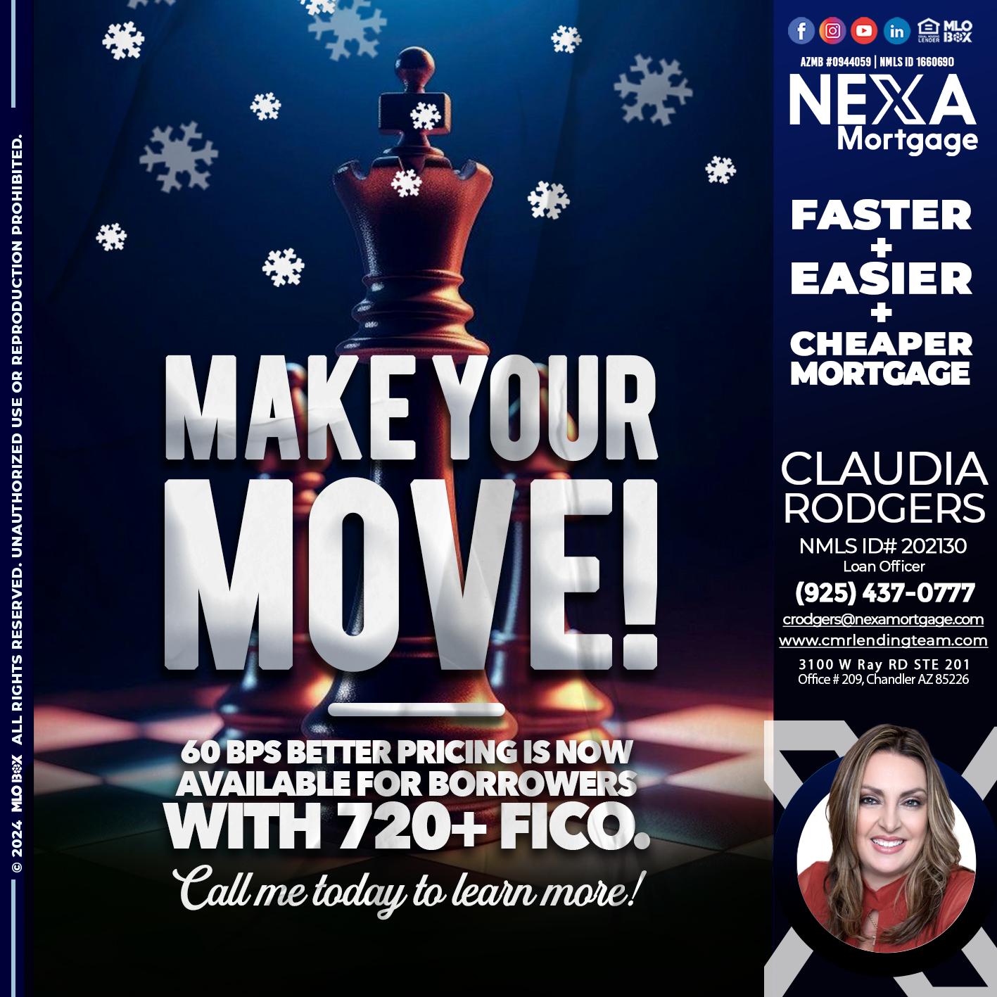 MAKE YOUR MOVE - Claudia Rodgers -Loan Officer