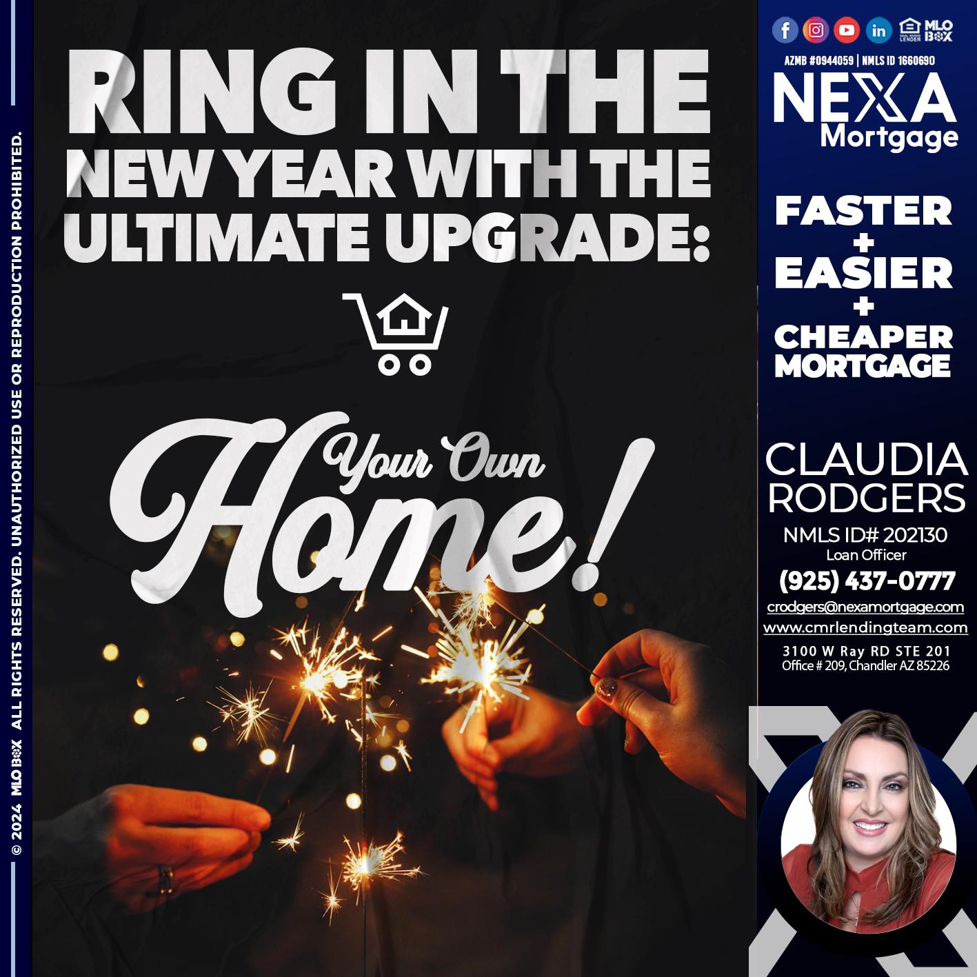 RING IN THE NEW - Claudia Rodgers -Loan Officer