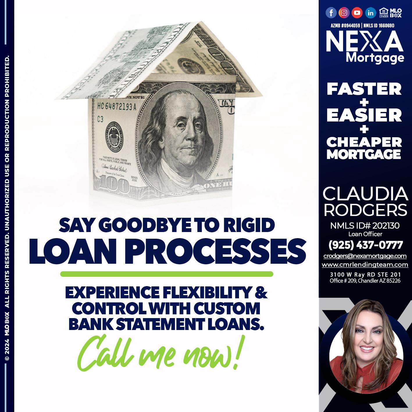 SAY GOODBYE - Claudia Rodgers -Loan Officer