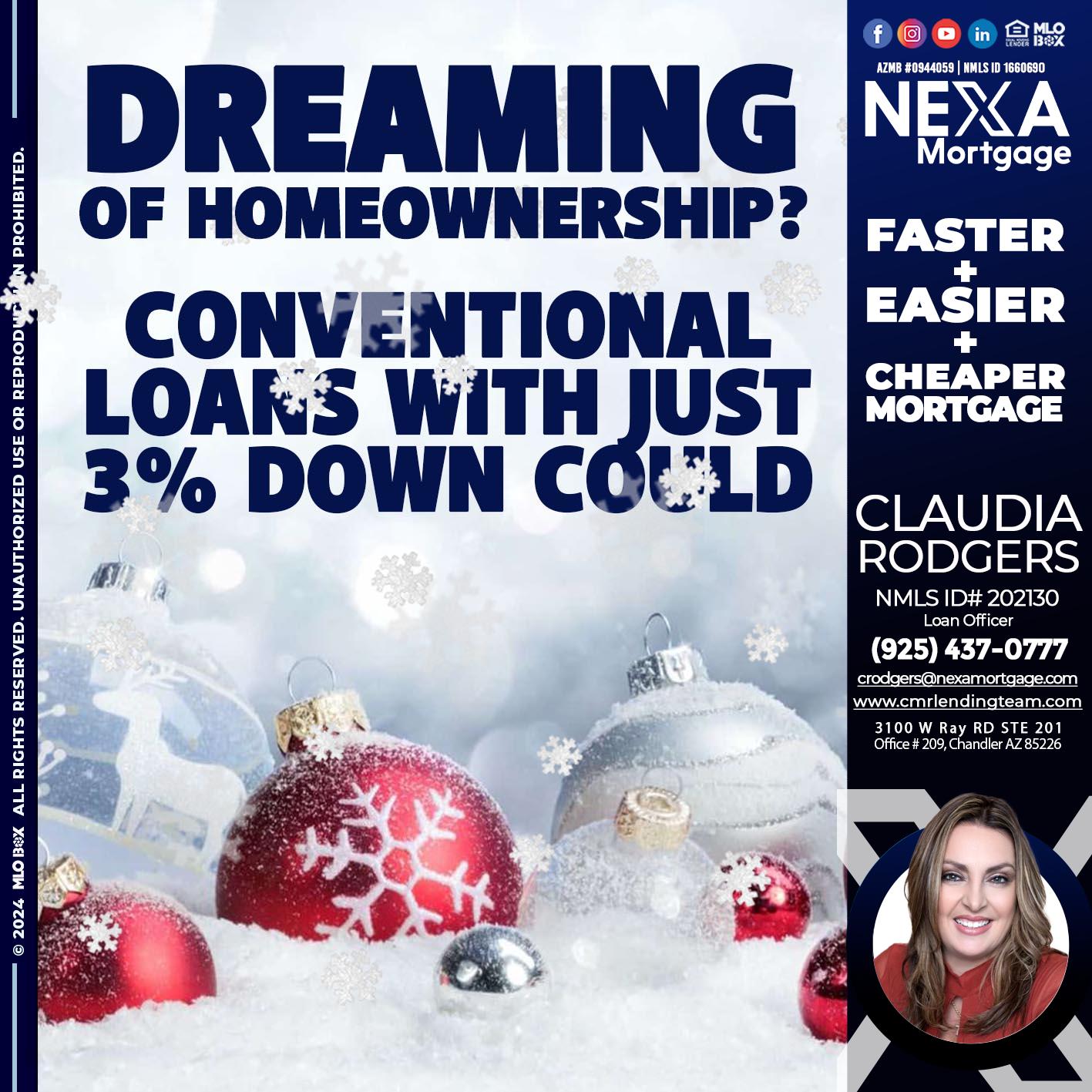 dreaming - Claudia Rodgers -Loan Officer