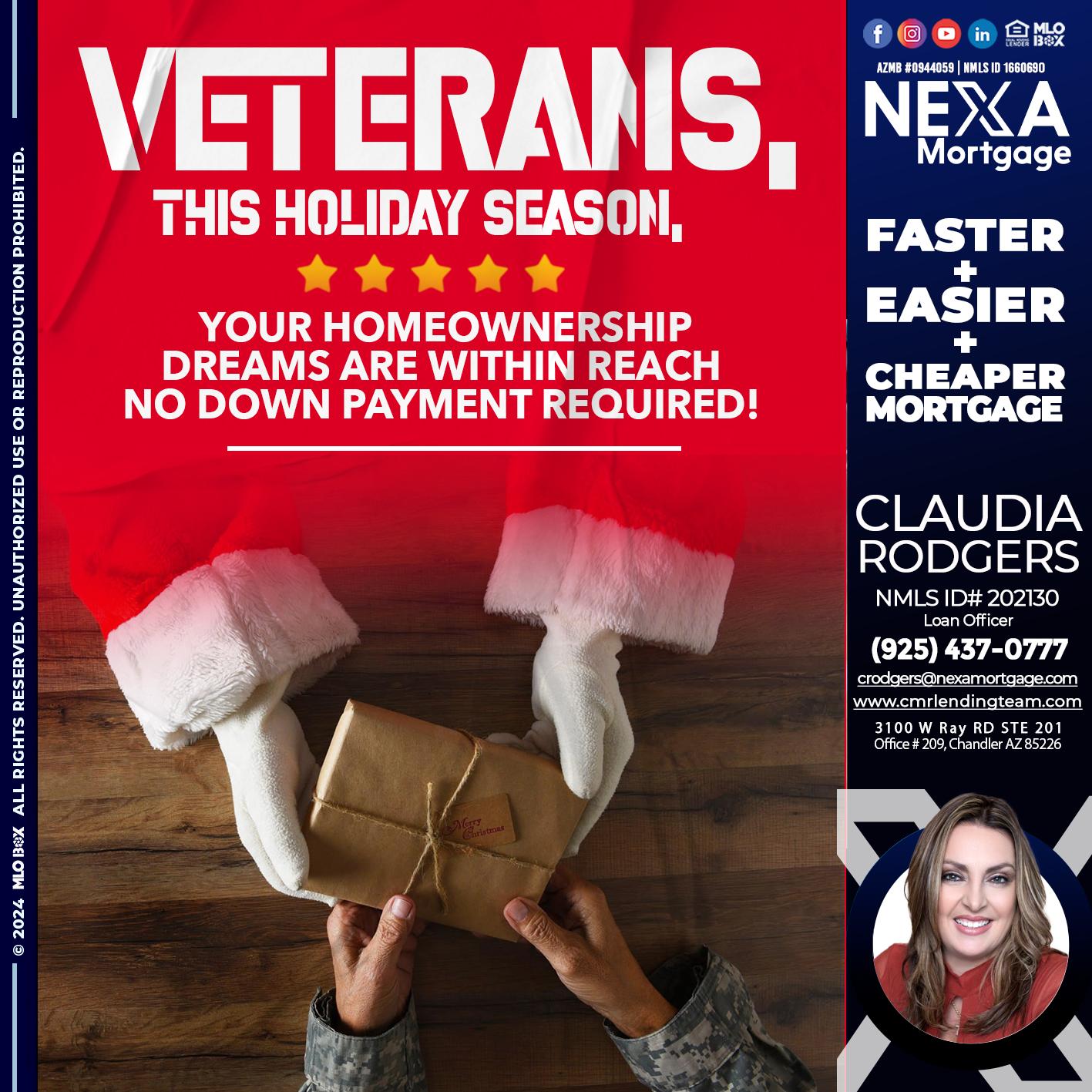 VETERANS - Claudia Rodgers -Loan Officer