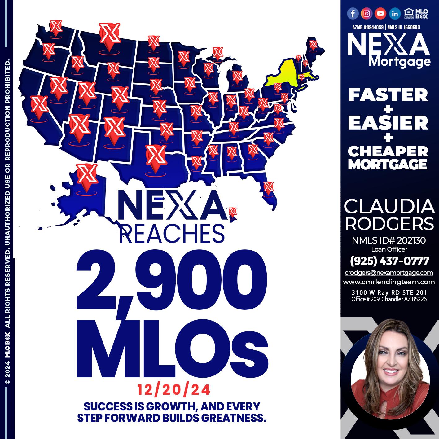 2900 MLOS - Claudia Rodgers -Loan Officer