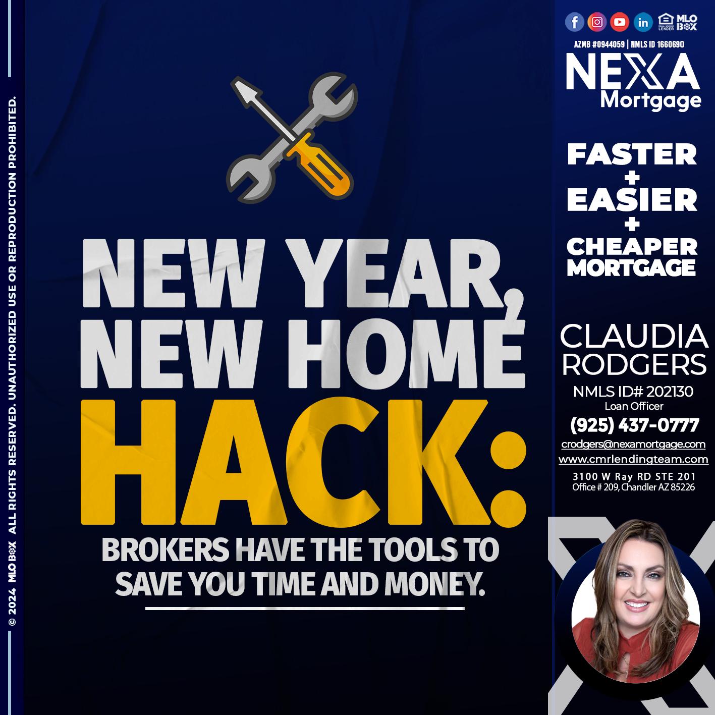 new year, new home - Claudia Rodgers -Loan Officer