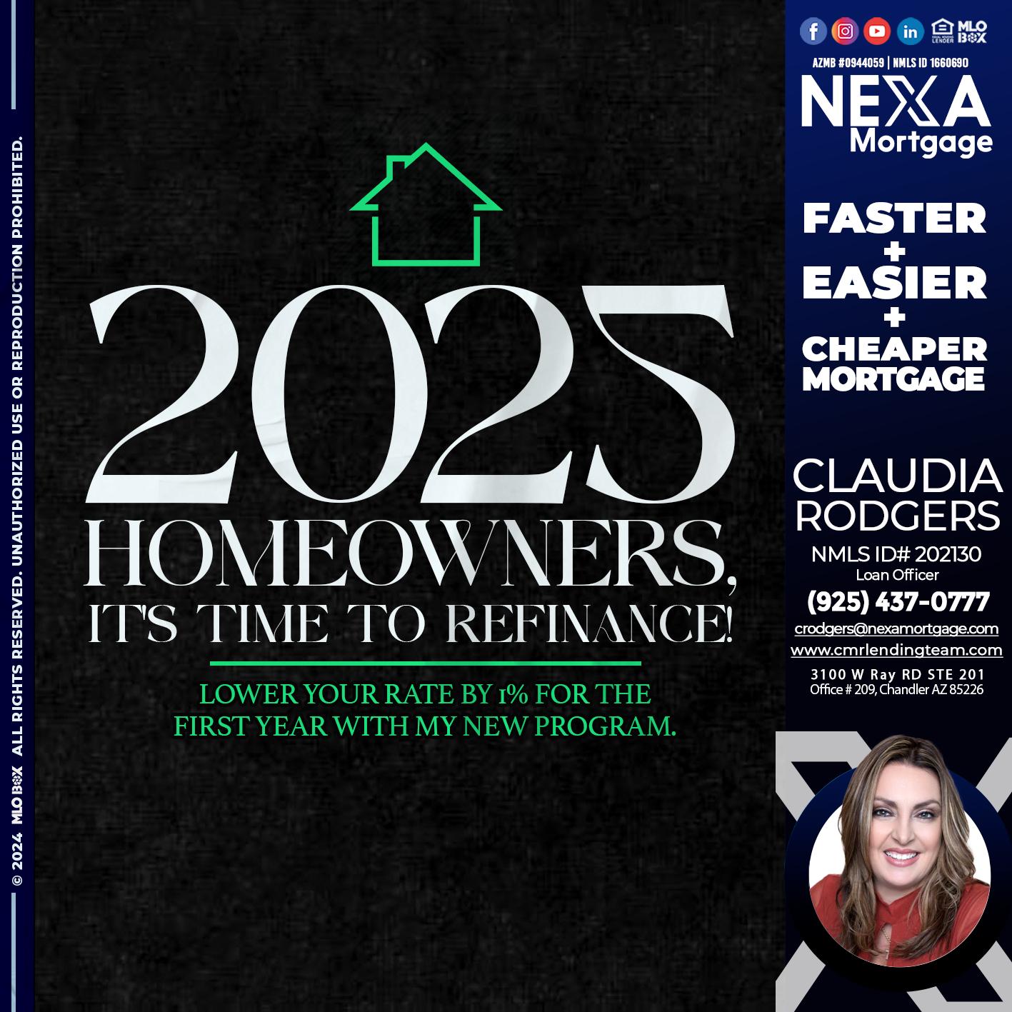 2025 HOMEOWNERSHIP - Claudia Rodgers -Loan Officer