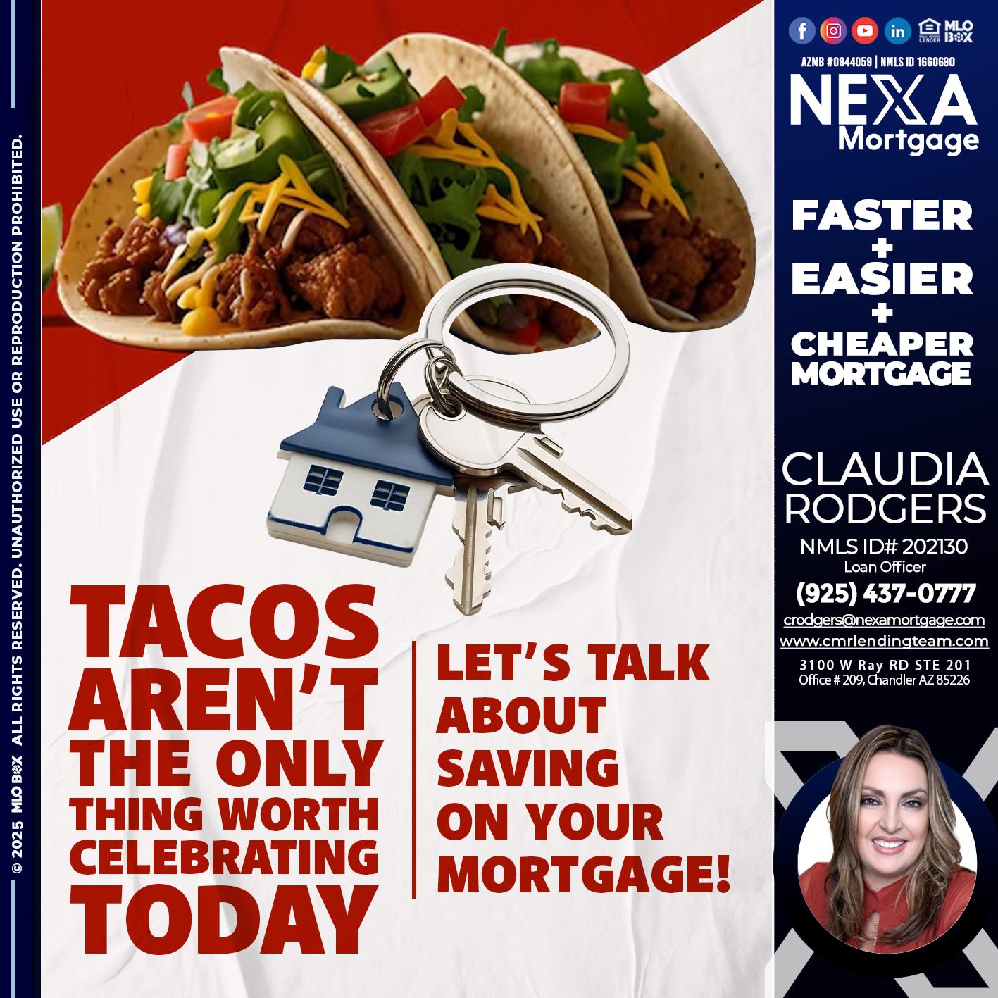 TACO TUESDAY - Claudia Rodgers -Loan Officer