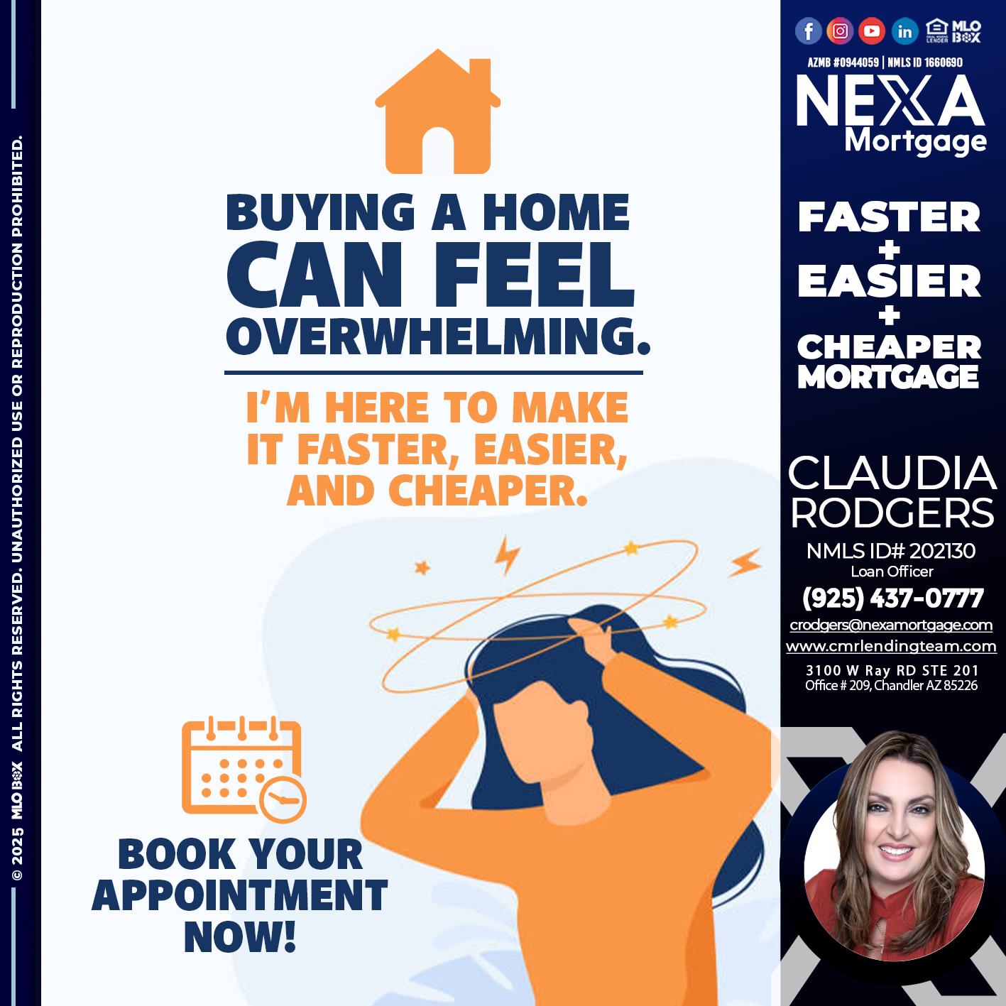 BUYING A HOME - Claudia Rodgers -Loan Officer