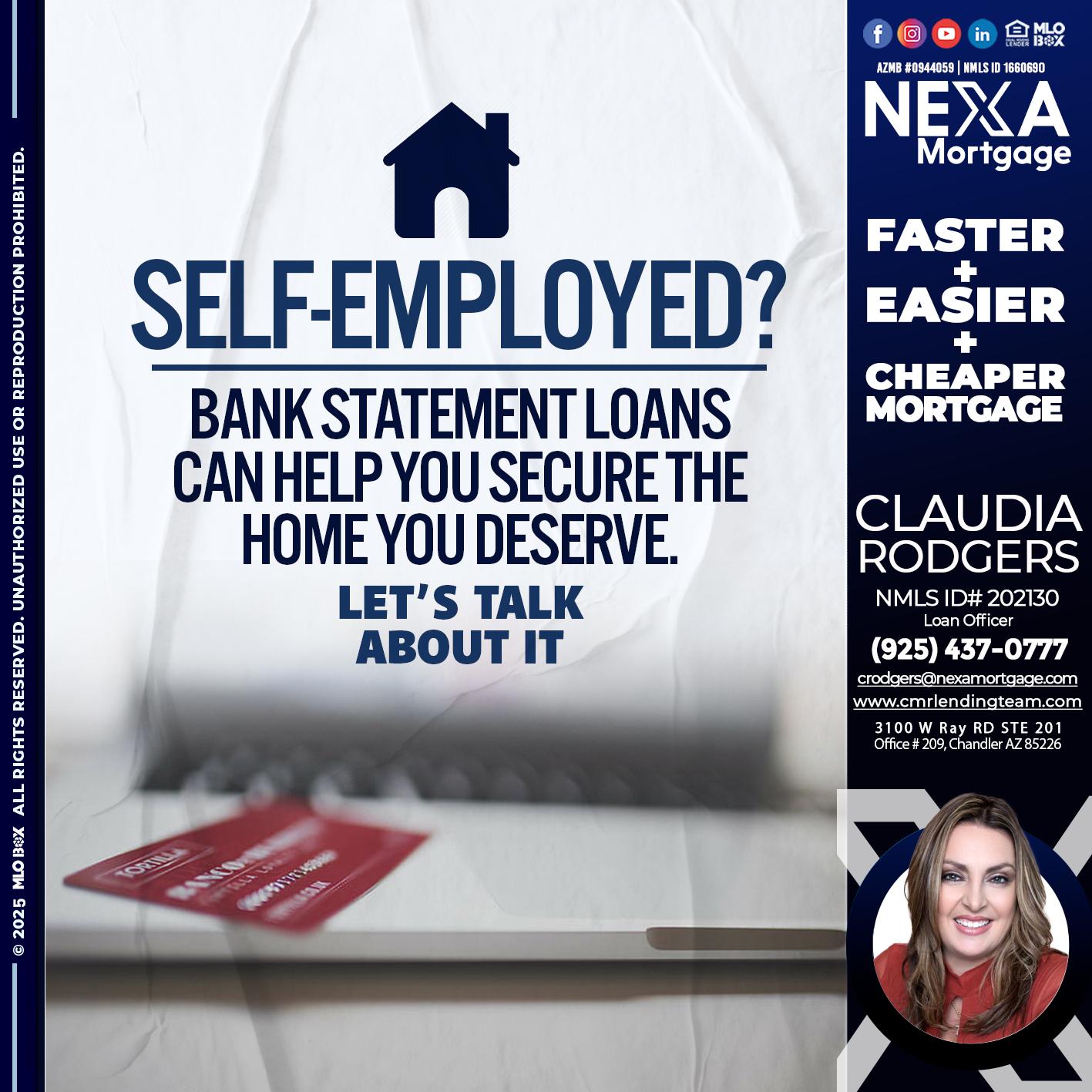 LET´S TALK ABOUT IT - Claudia Rodgers -Loan Officer