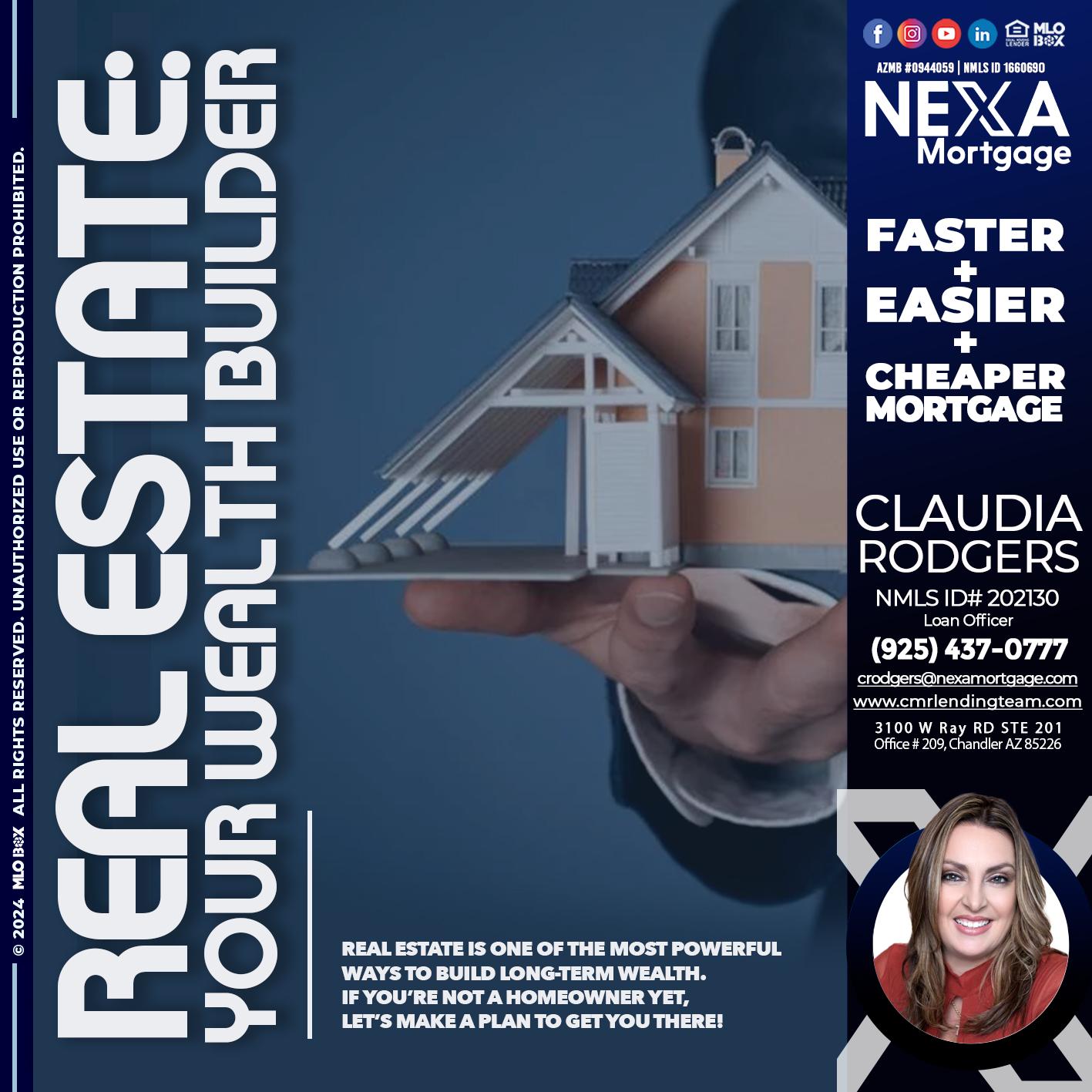 REAL ESTATE FIXED - Claudia Rodgers -Loan Officer