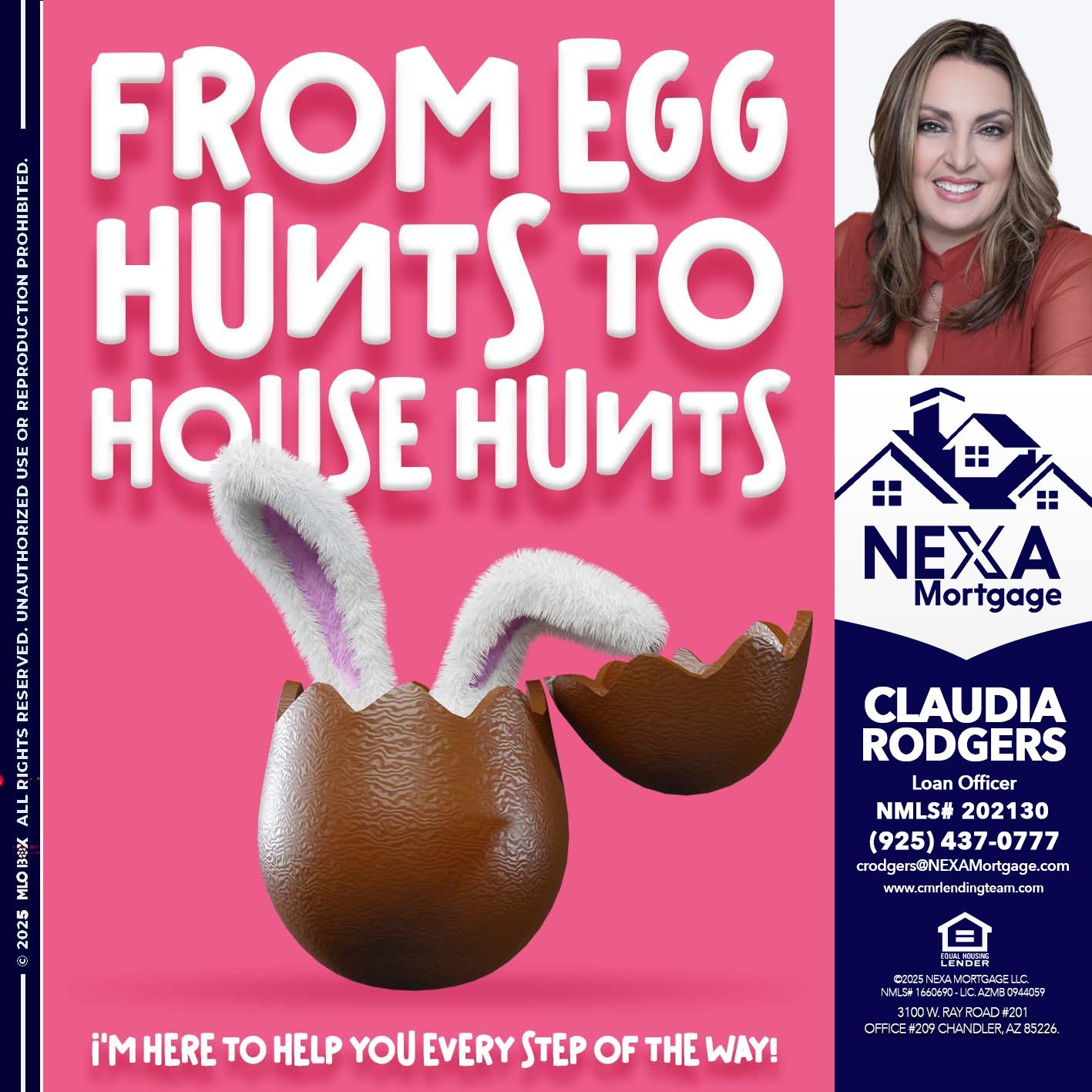 FROM EGG HUNTS - Claudia Rodgers -Loan Officer