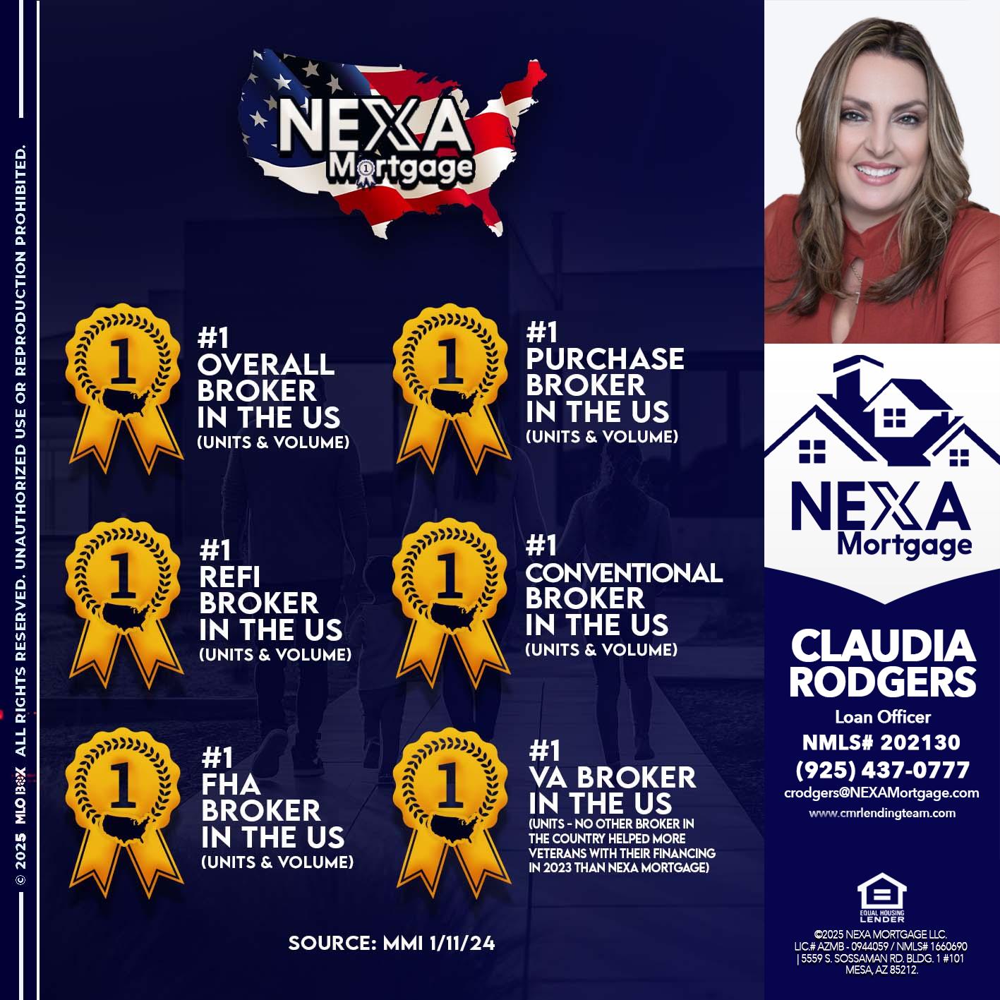 #1 - Claudia Rodgers -Loan Officer