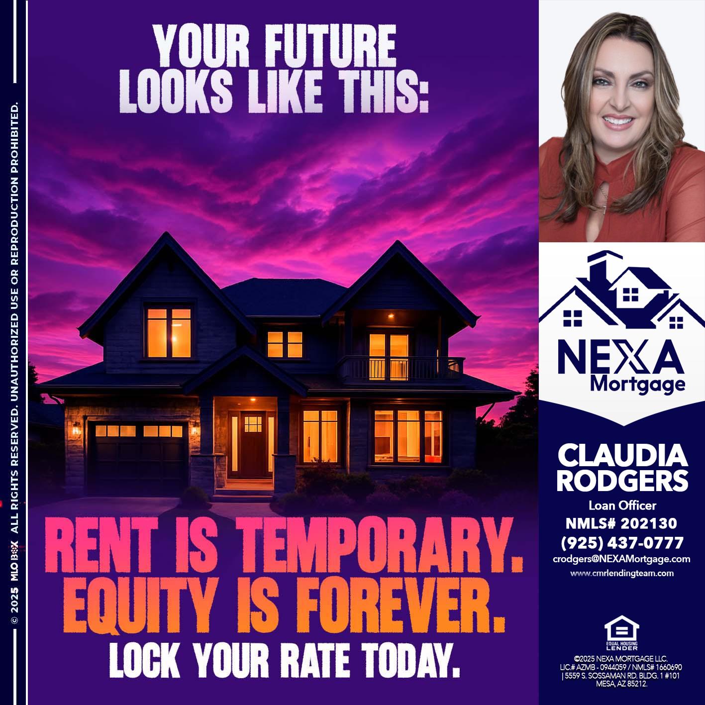 YOUR FUTURE - Claudia Rodgers -Loan Officer