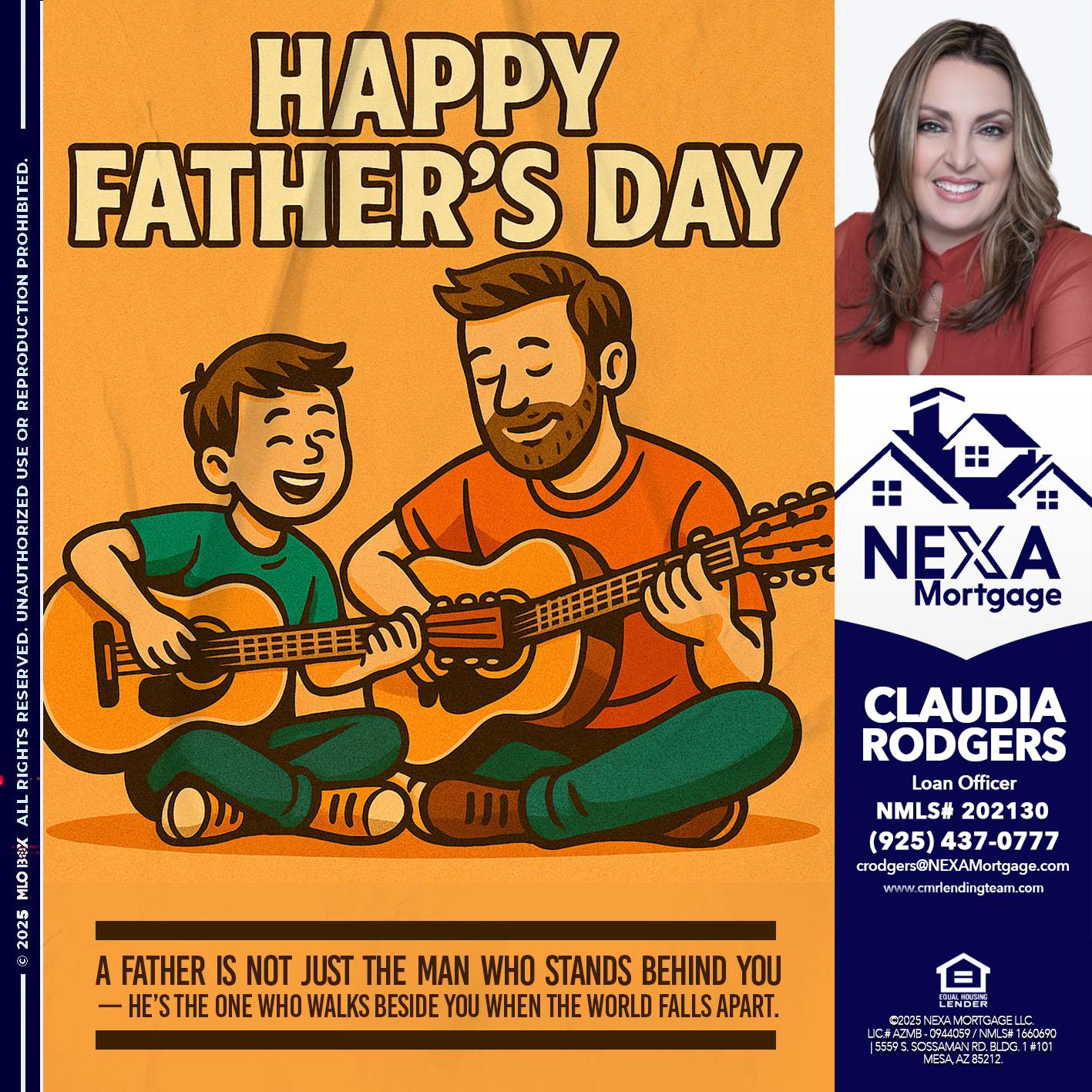 HAPPY FATHERS DAY - Claudia Rodgers -Loan Officer