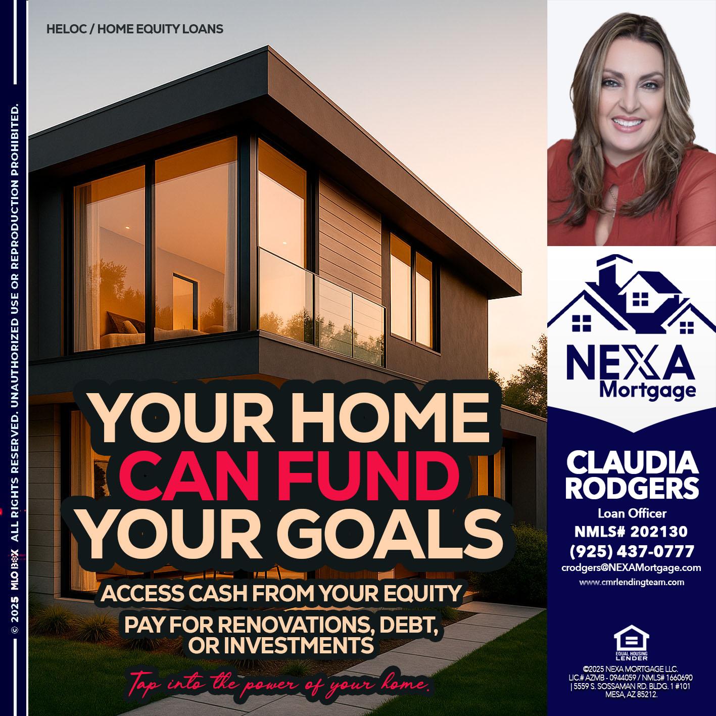 HELOC - Claudia Rodgers -Loan Officer