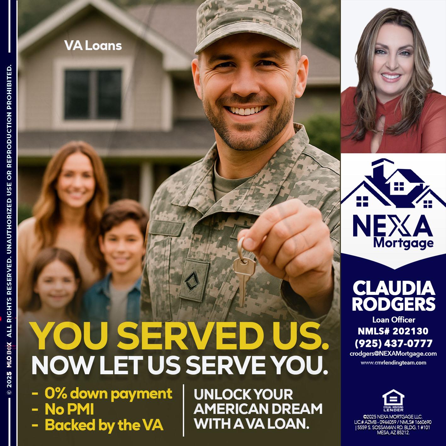 YOU DESERVED - Claudia Rodgers -Loan Officer