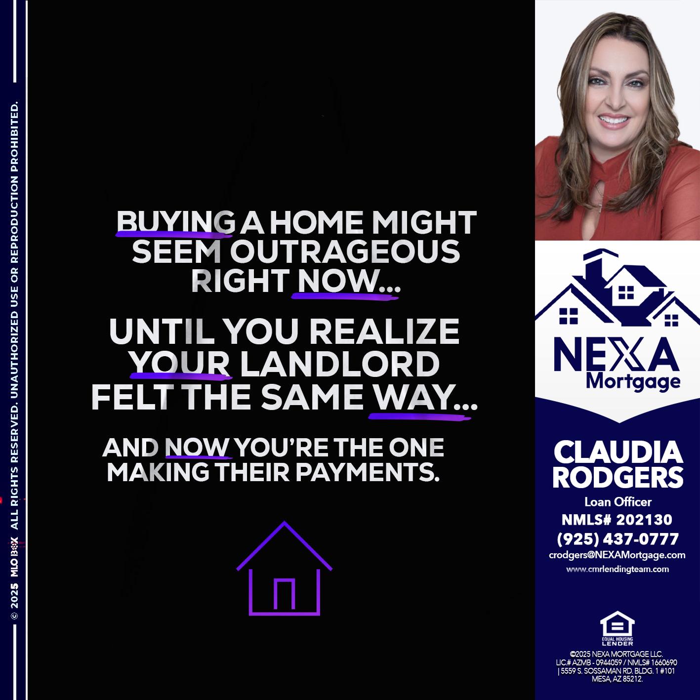 BUYING A HOME - Claudia Rodgers -Loan Officer