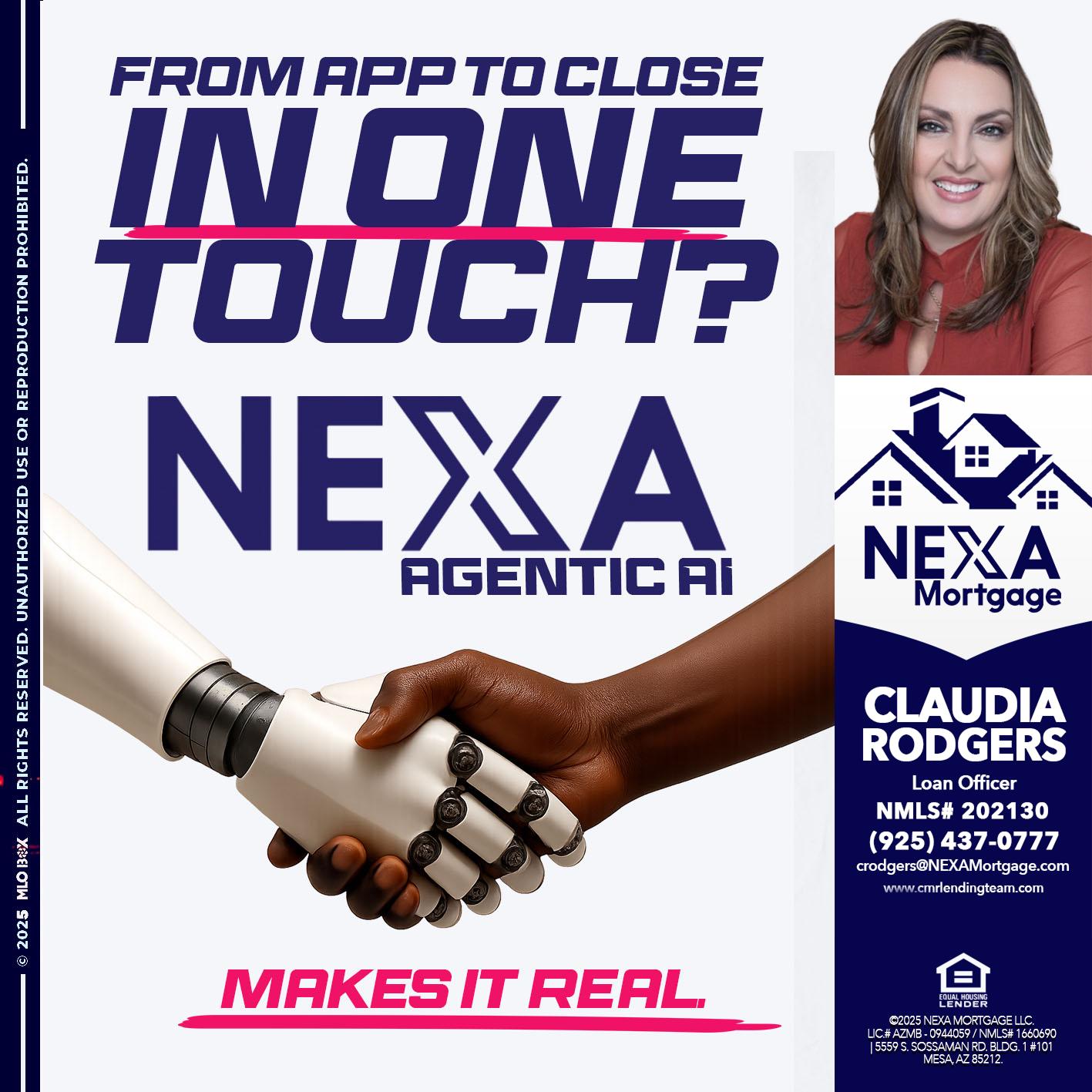 IN ONE TOUCH - Claudia Rodgers -Loan Officer