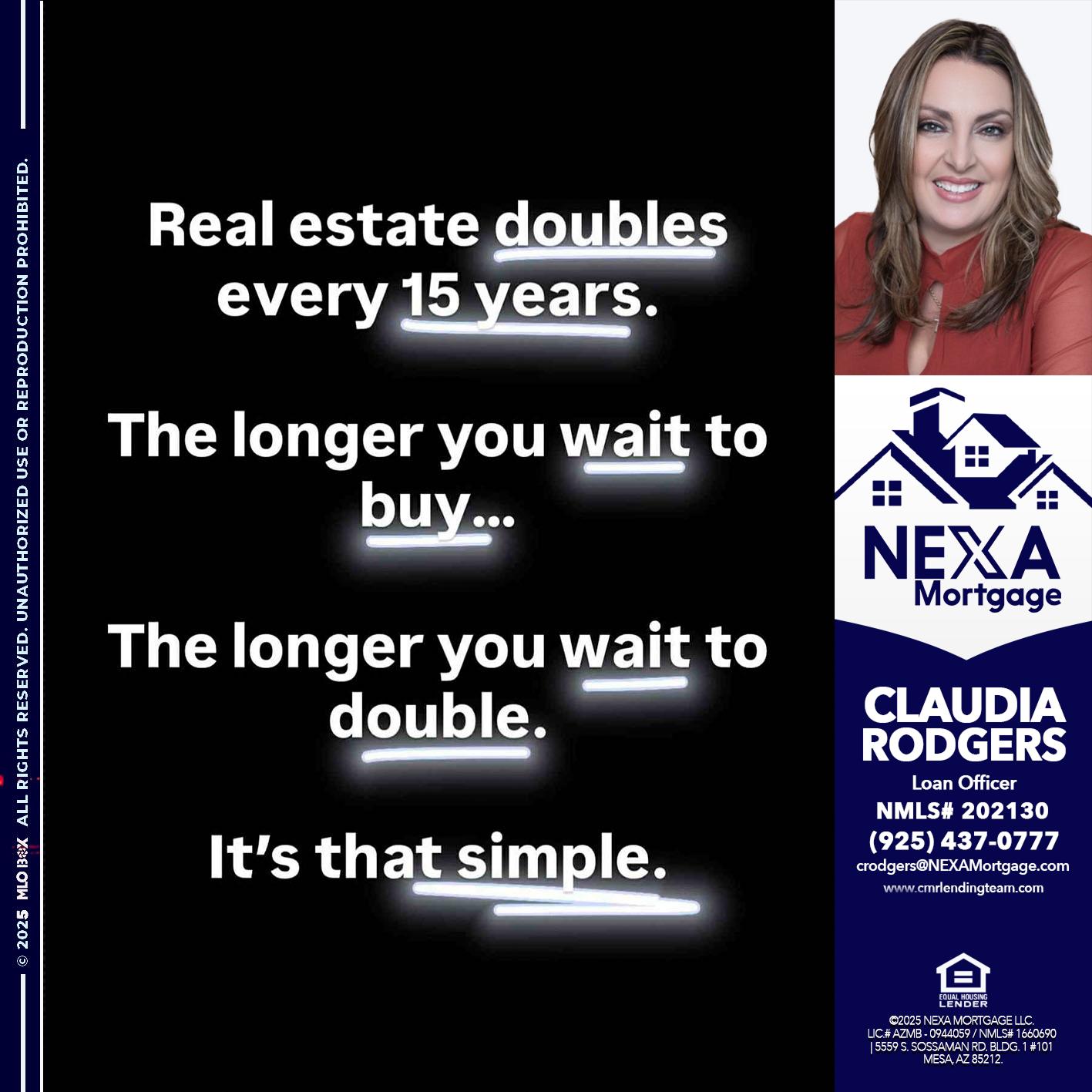 REAL ESTATE - Claudia Rodgers -Loan Officer