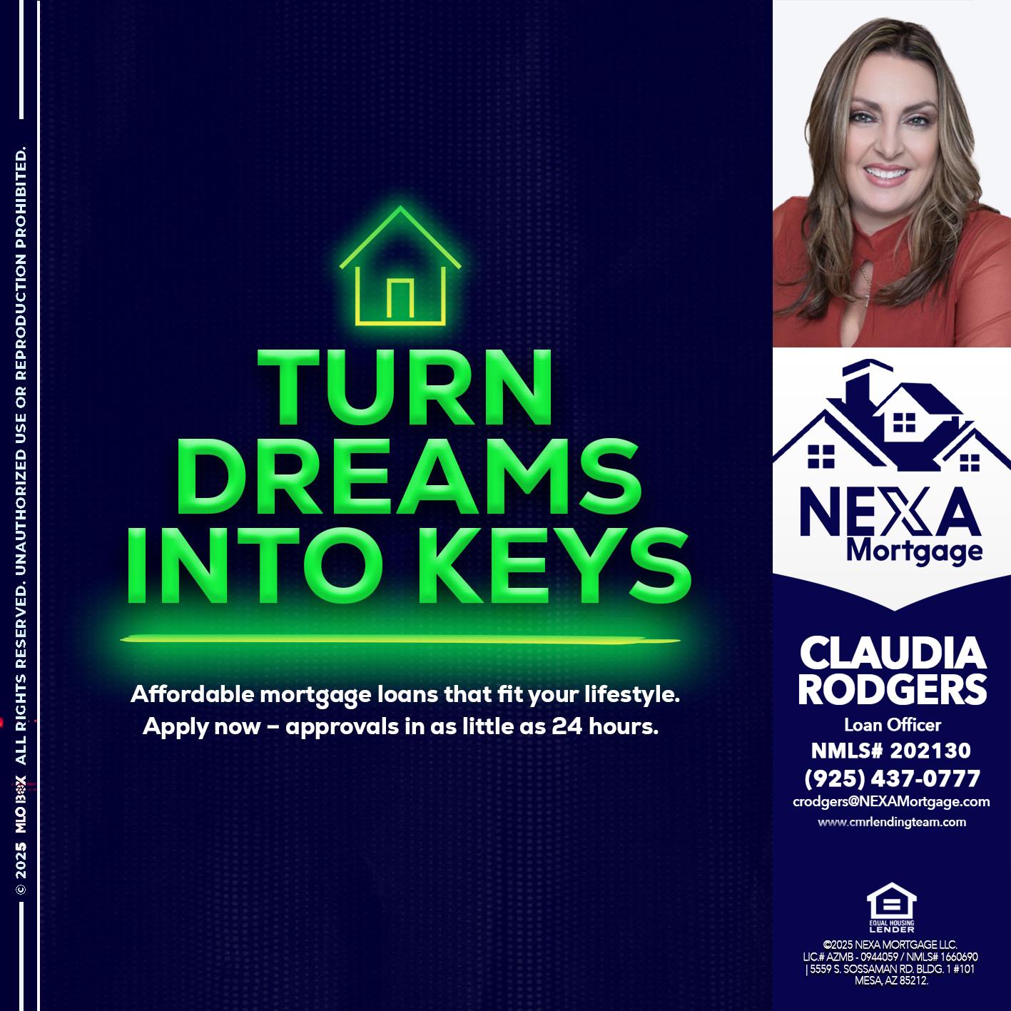 turn dreams - Claudia Rodgers -Loan Officer
