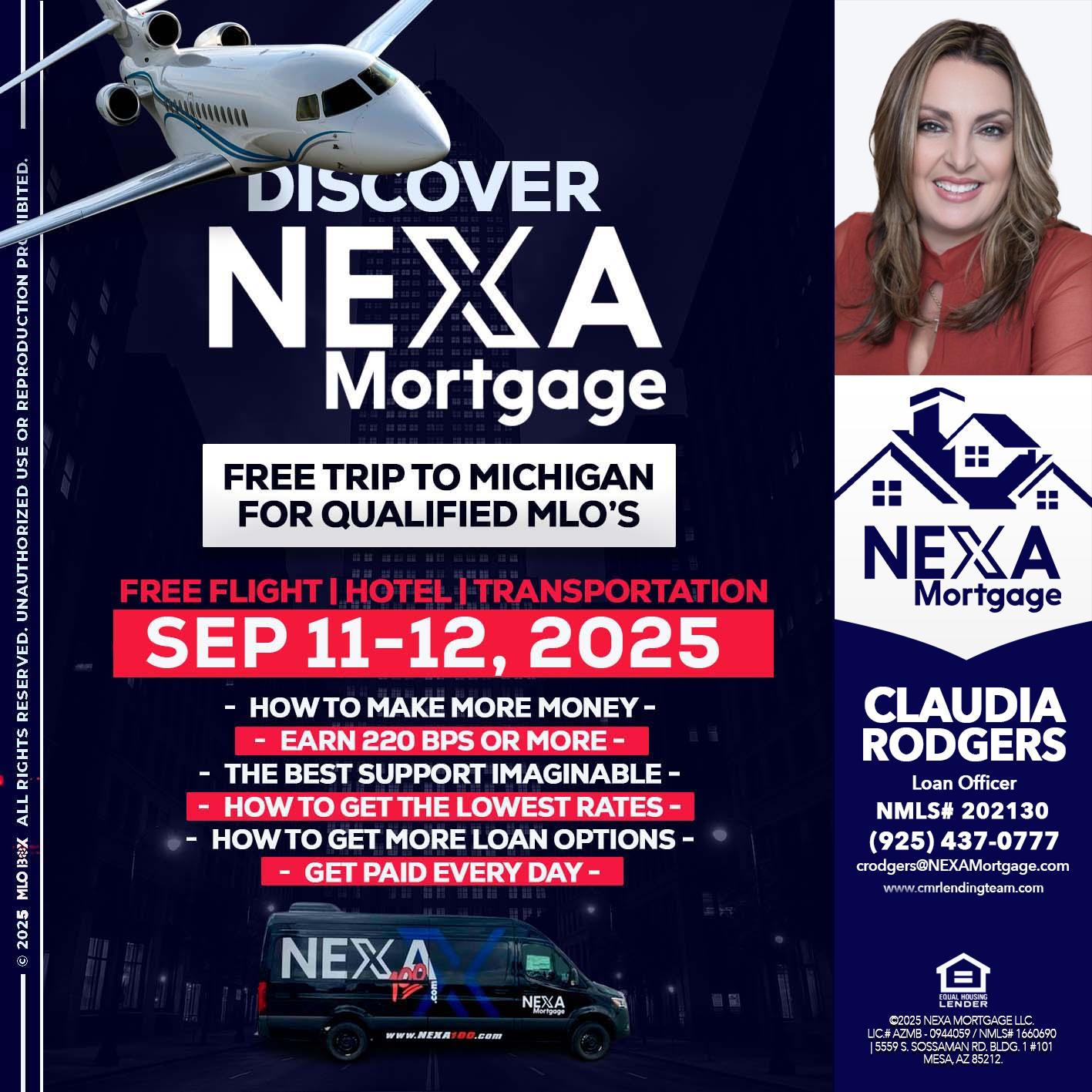 DISCOVER NEXA MORTGAGE - Claudia Rodgers -Loan Officer