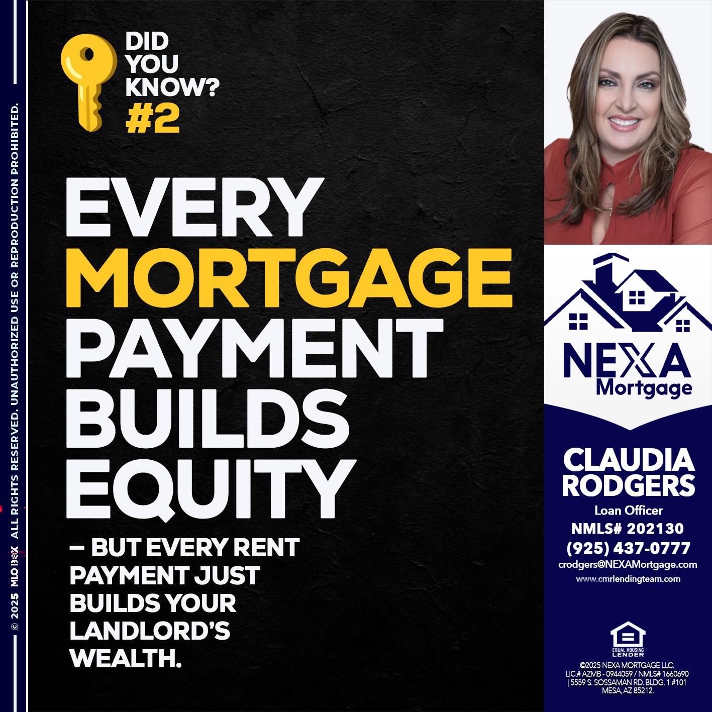 DID YOU KNOW? - Claudia Rodgers -Loan Officer