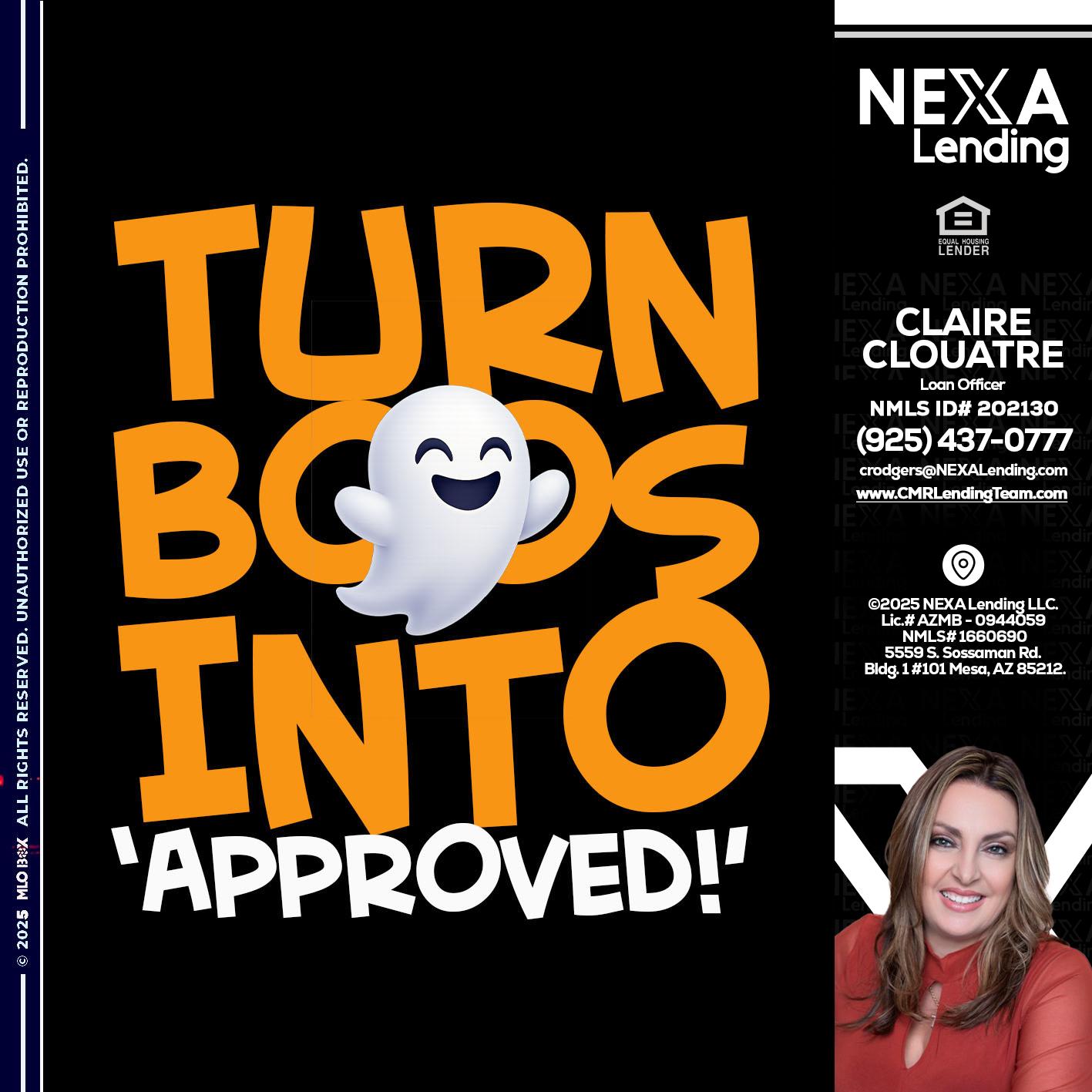 turn boos into - Claudia Rodgers -Loan Officer