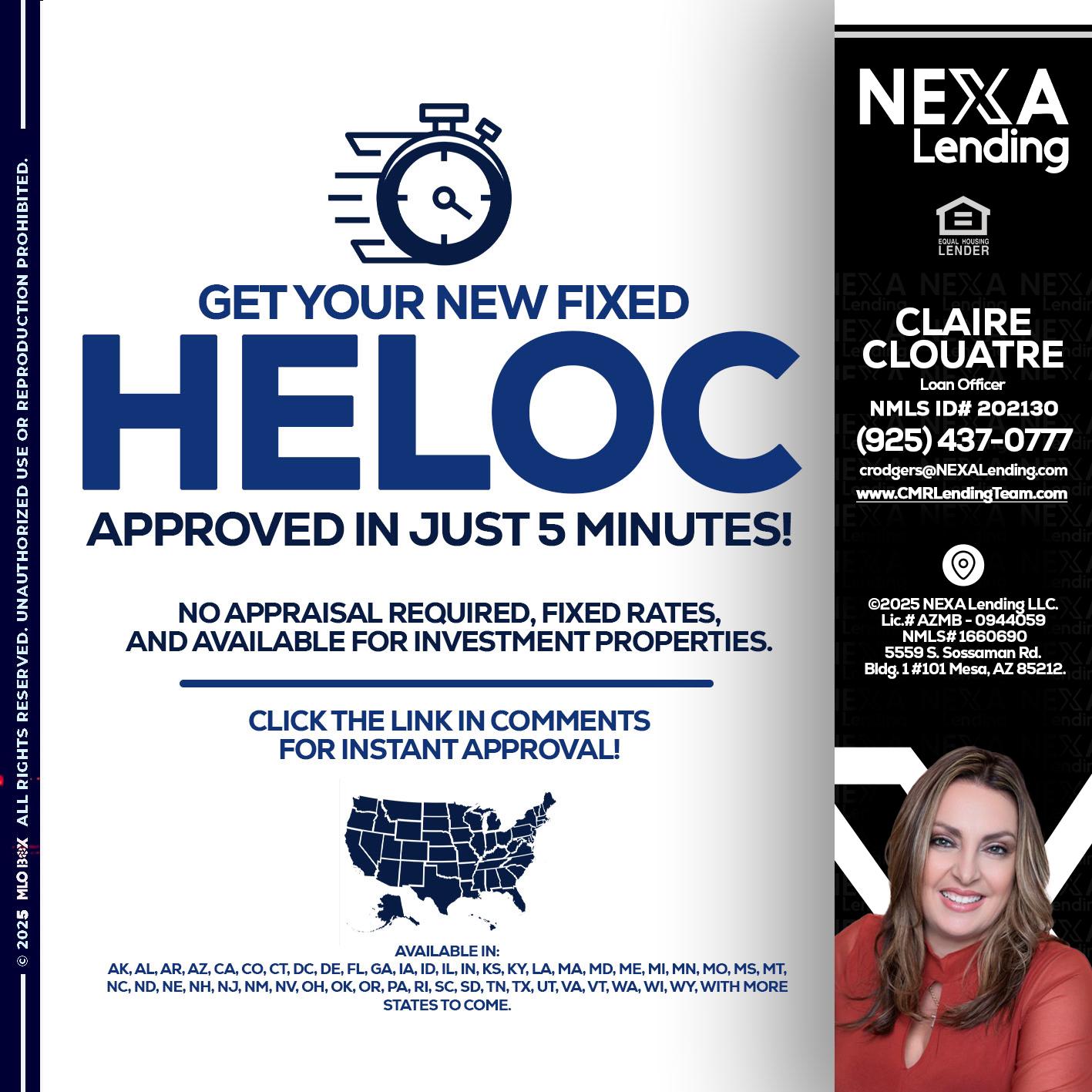 HELOC - Claudia Rodgers -Loan Officer
