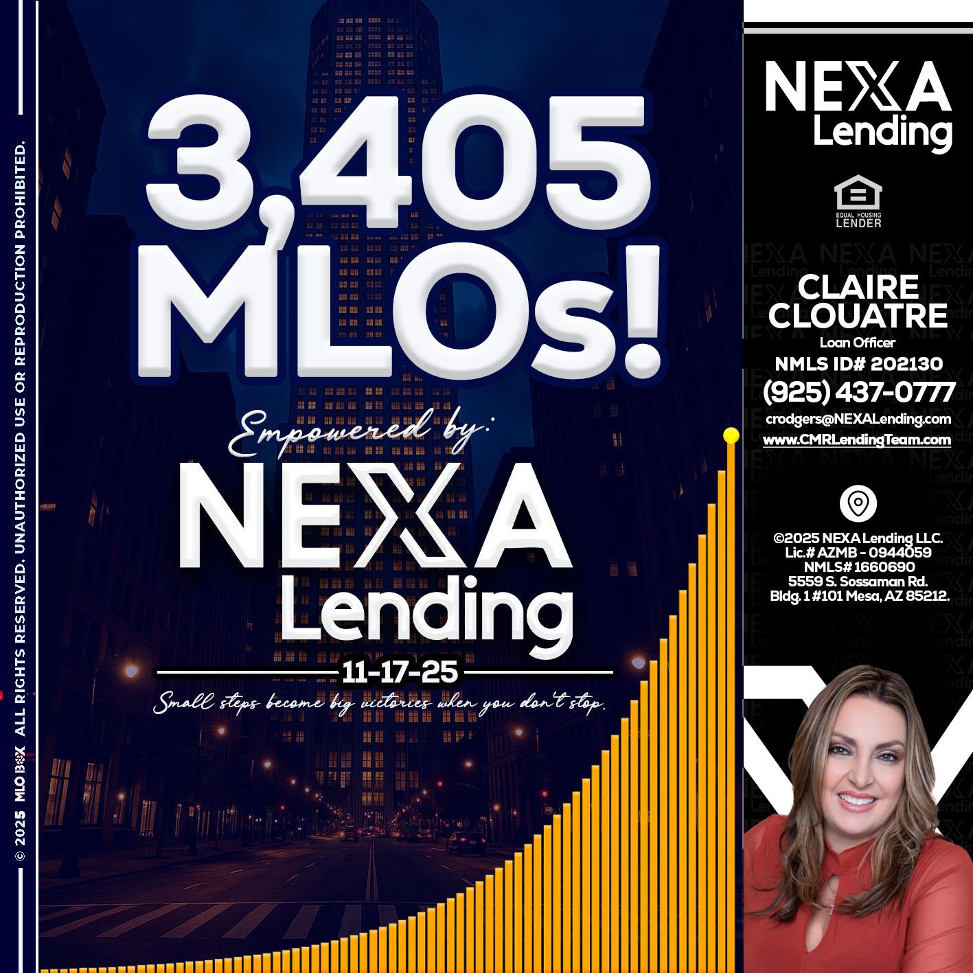 3405 MLOs - Claudia Rodgers -Loan Officer