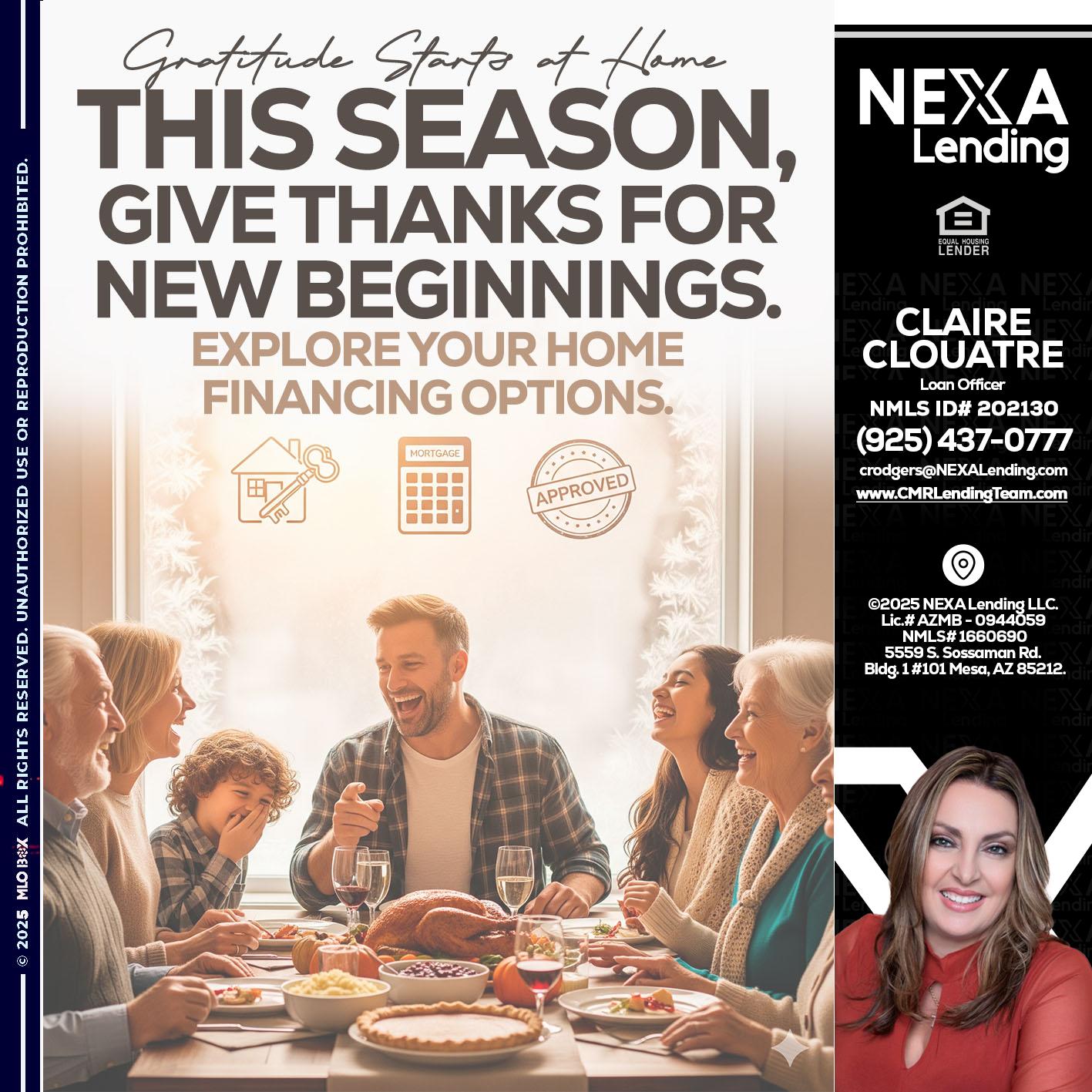 THIS SEASON - Claudia Rodgers -Loan Officer