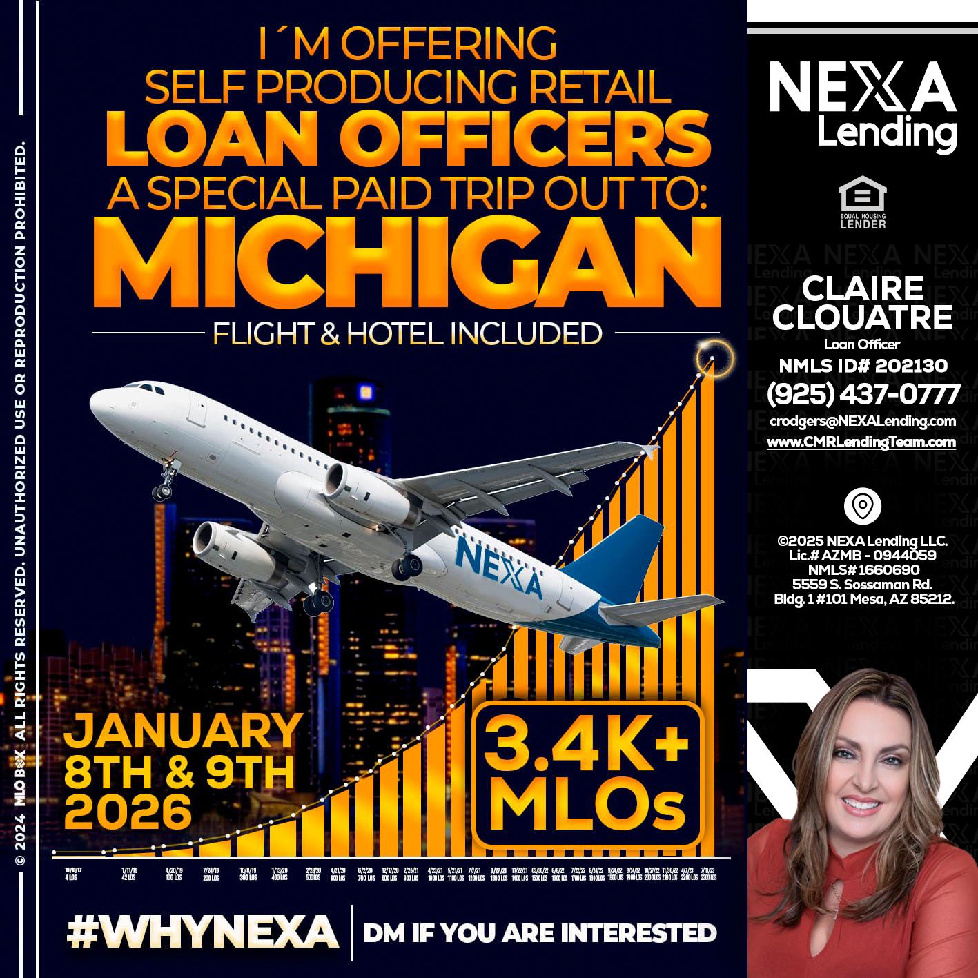 MICHIGAN TRIP - Claudia Rodgers -Loan Officer