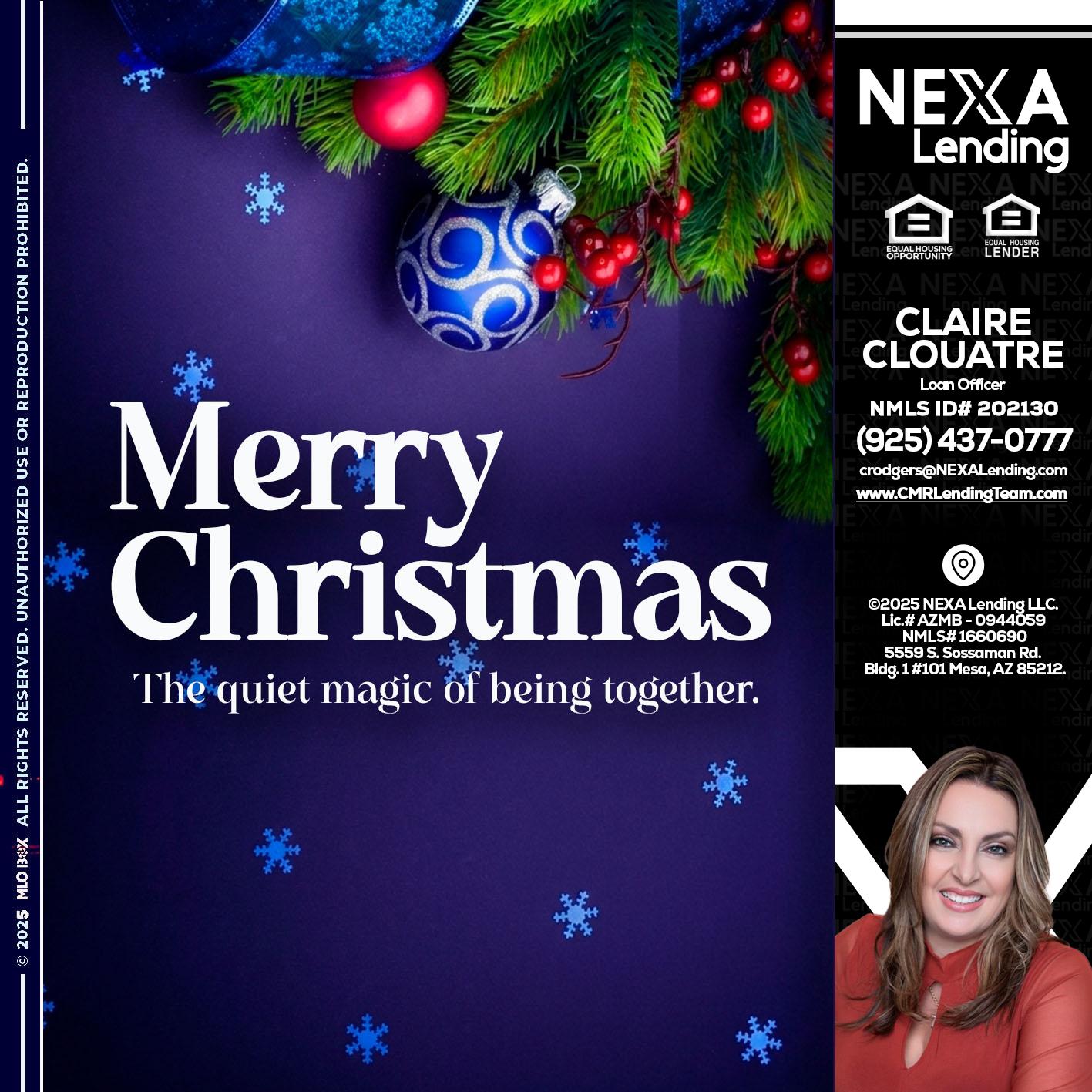 merry christmas - Claudia Rodgers -Loan Officer