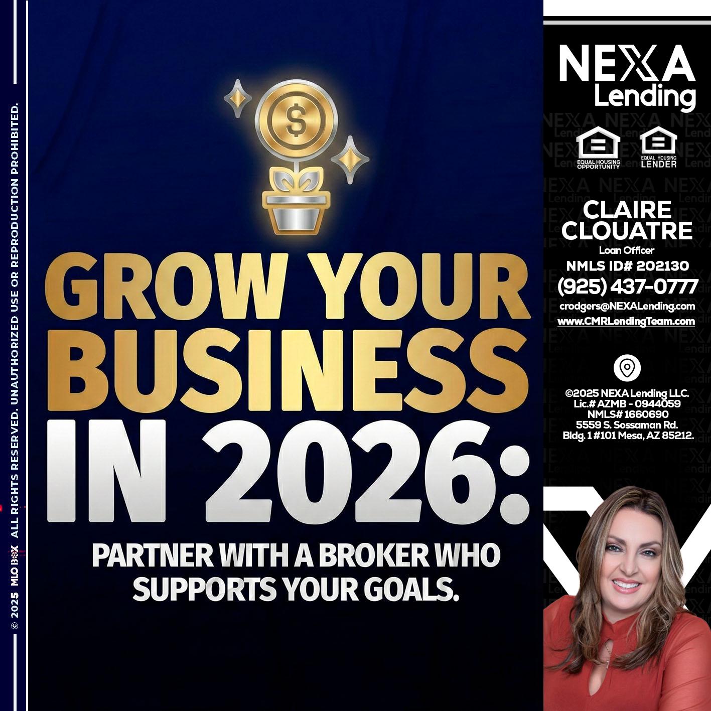 GROW YOUR BUSINESS - Claudia Rodgers -Loan Officer
