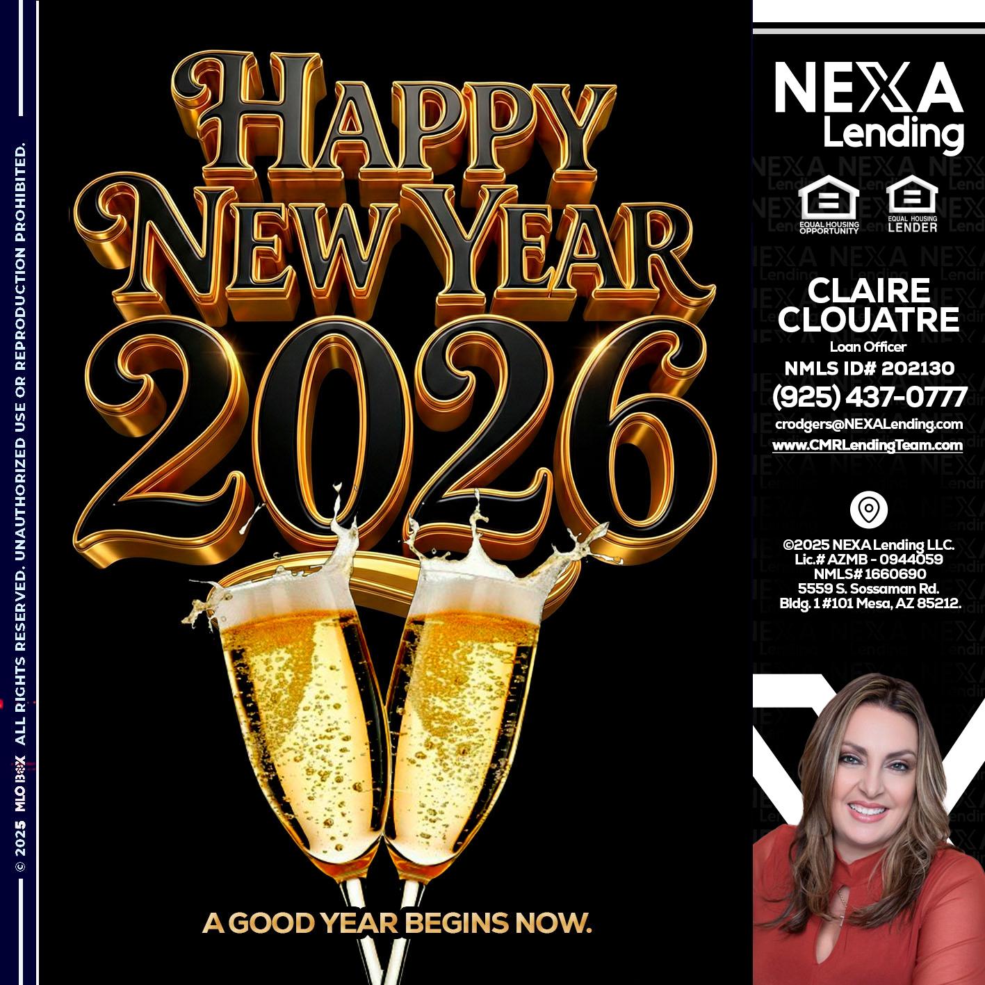 happy new year 2026 - Claudia Rodgers -Loan Officer