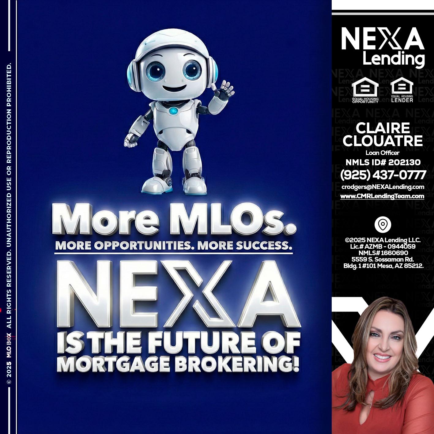 MORE MLOs - Claudia Rodgers -Loan Officer