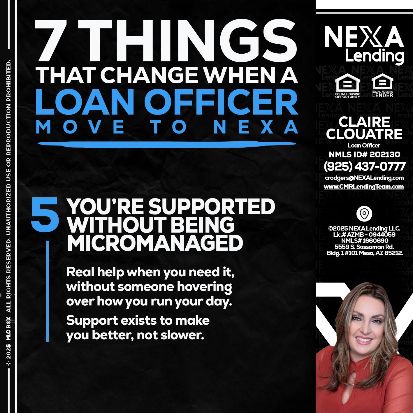 7 THINGS (5) - Claudia Rodgers -Loan Officer