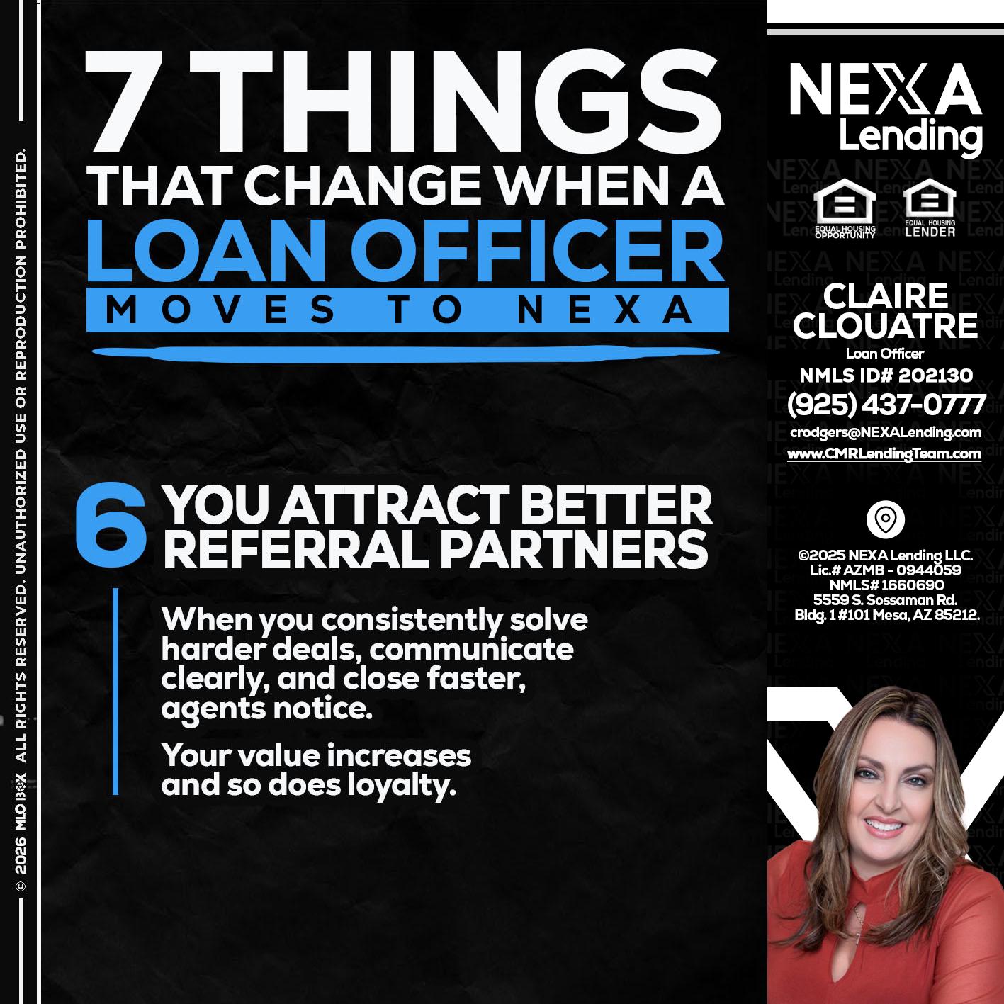 7 THINGS (6) - Claudia Rodgers -Loan Officer