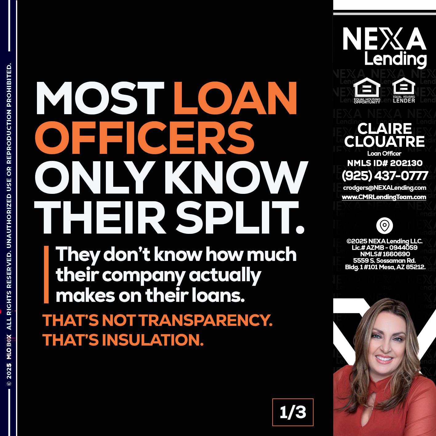 1 OF 3 - Claudia Rodgers -Loan Officer