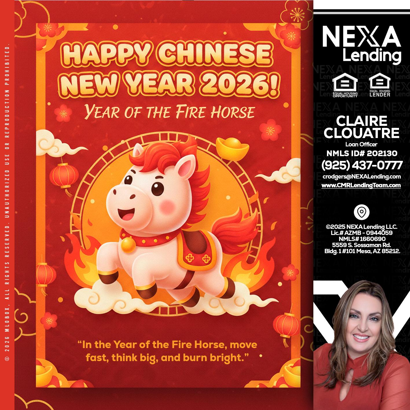 happy Chinese new year - Claudia Rodgers -Loan Officer