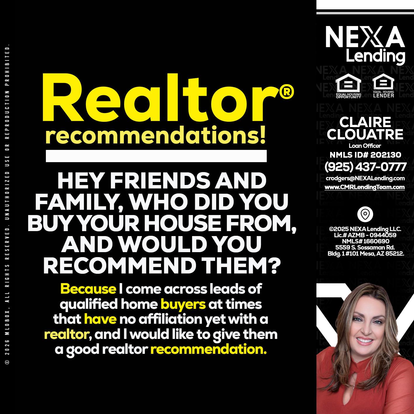 REALTOR - Claudia Rodgers -Loan Officer