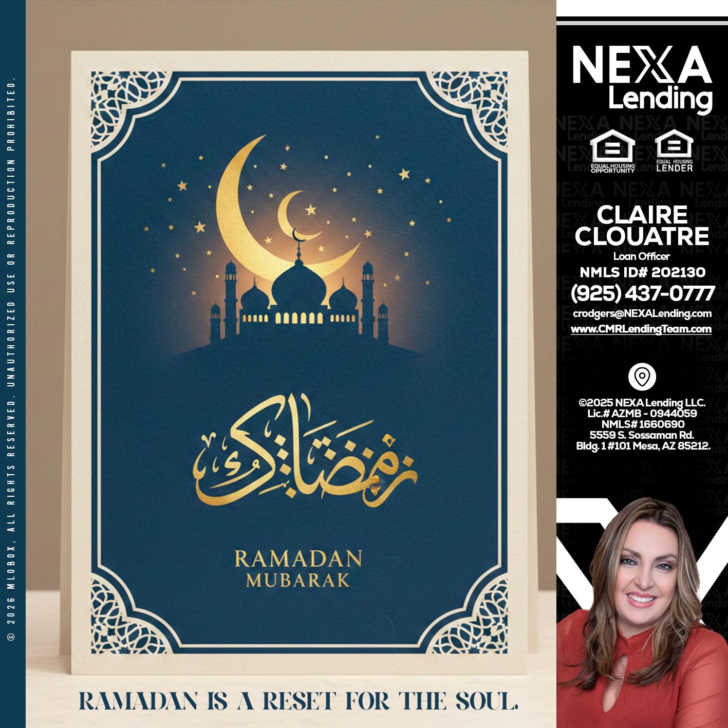 HAPPY RAMADAN - Claudia Rodgers -Loan Officer