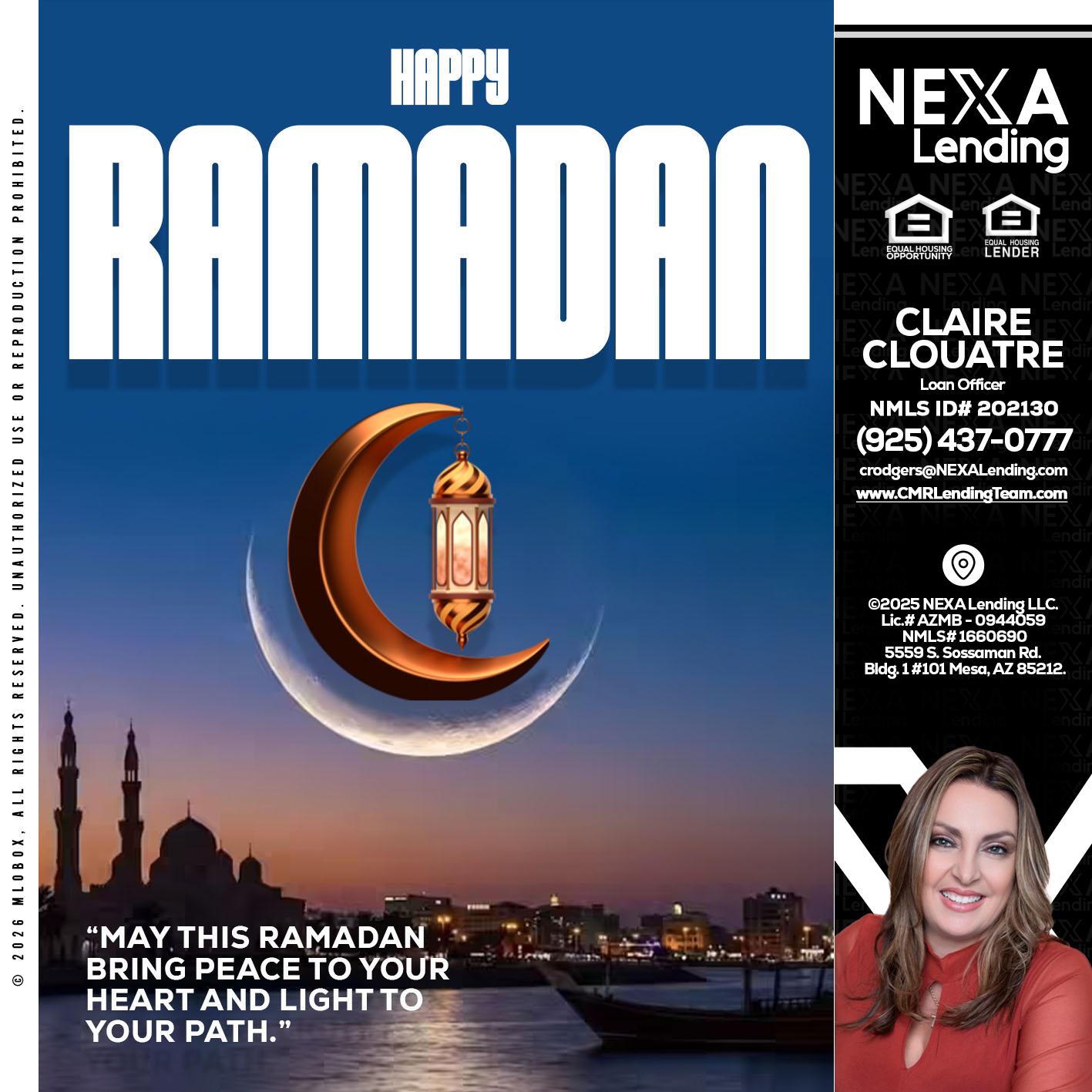 RAMADAN - Claudia Rodgers -Loan Officer