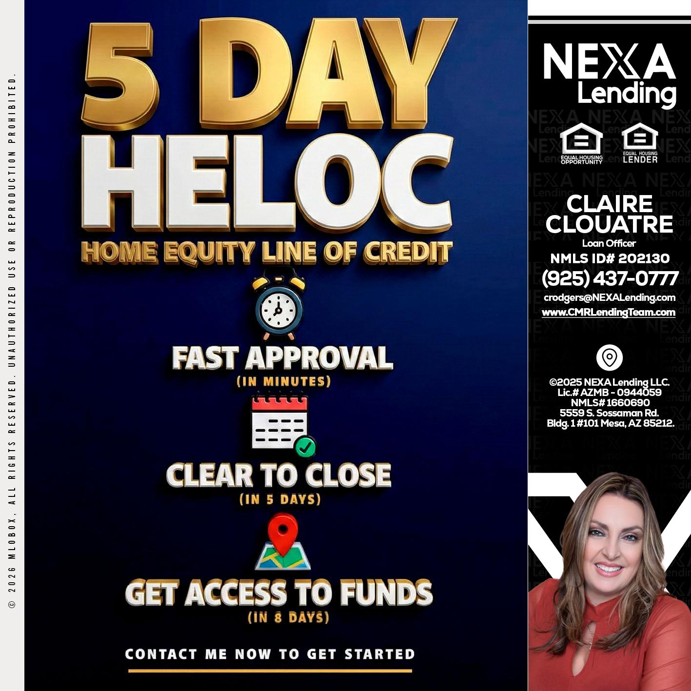 5 day hello - Claudia Rodgers -Loan Officer