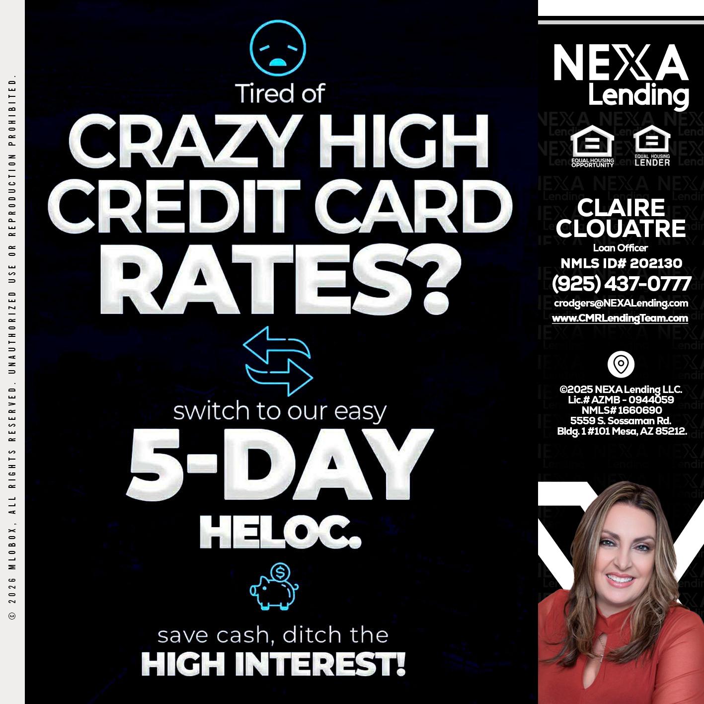CRAZY HIGH - Claudia Rodgers -Loan Officer