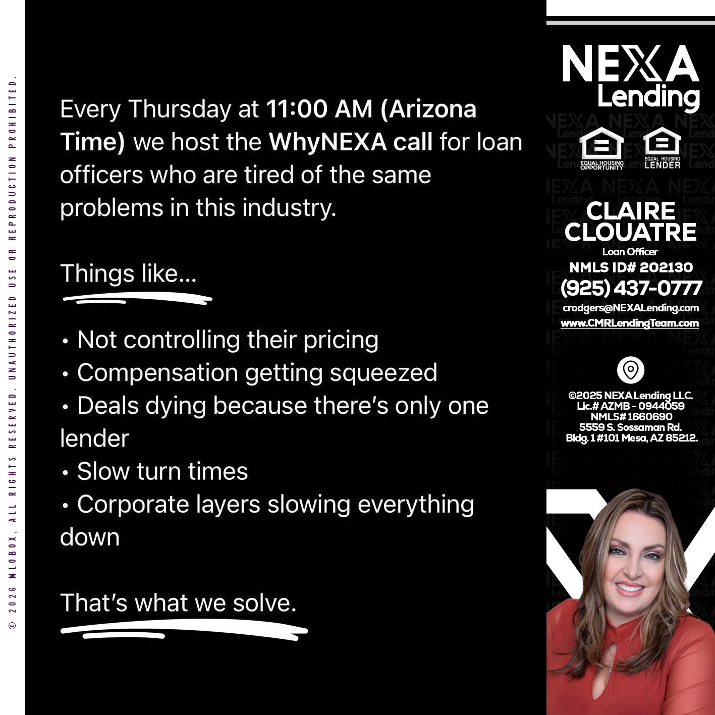 WHY NEXA - Claudia Rodgers -Loan Officer