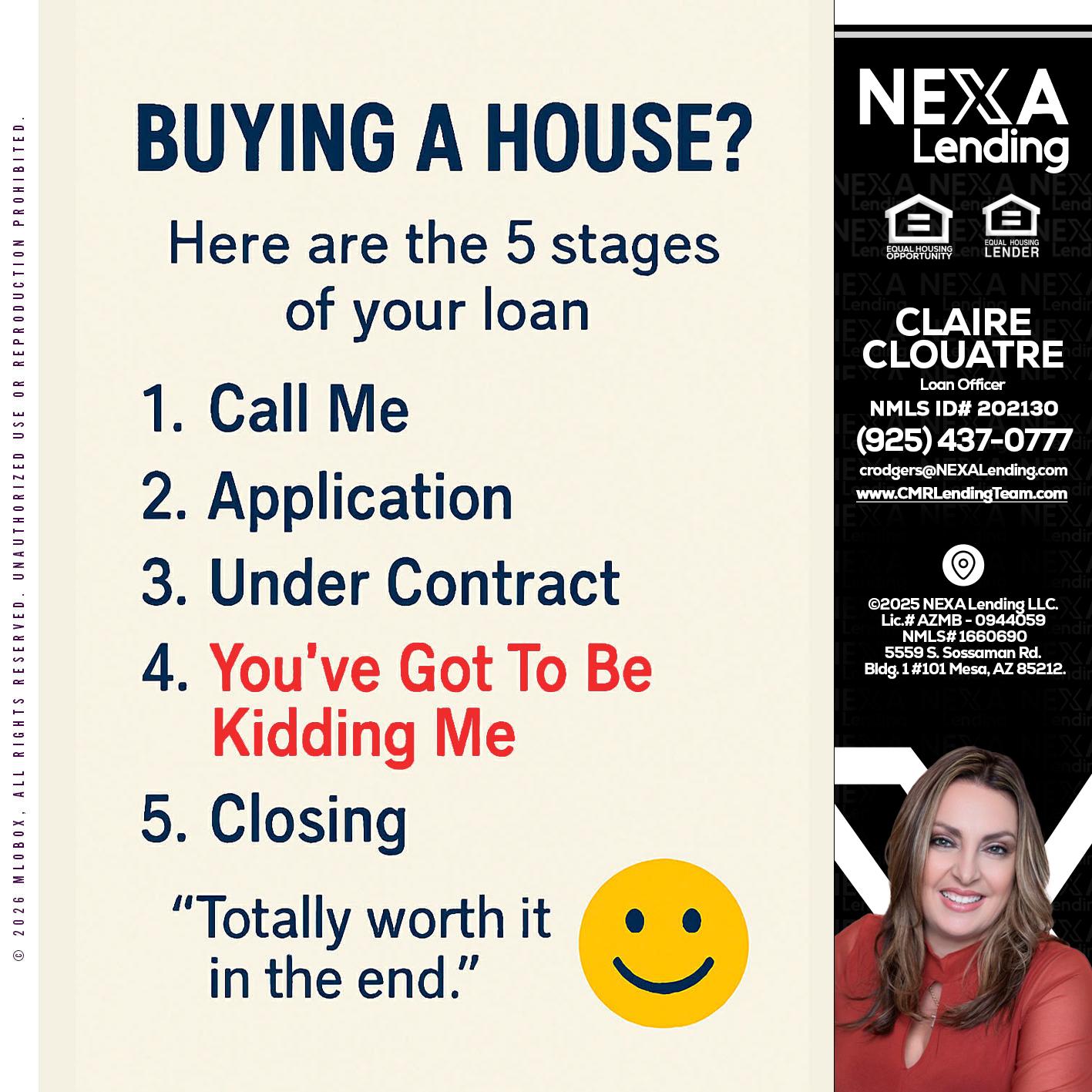 BUYING A HOUSE - Claudia Rodgers -Loan Officer