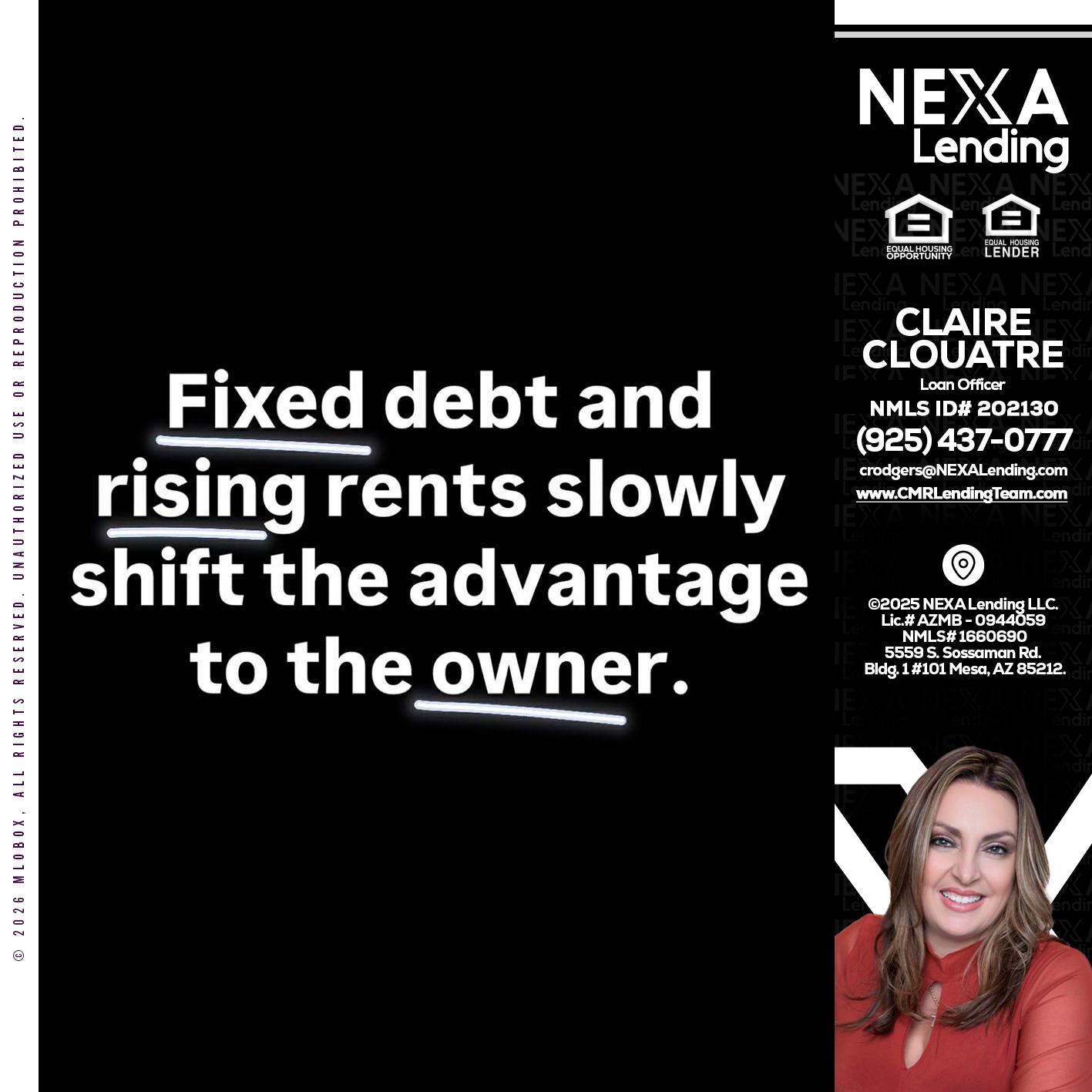 FIXED DEBT - Claudia Rodgers -Loan Officer